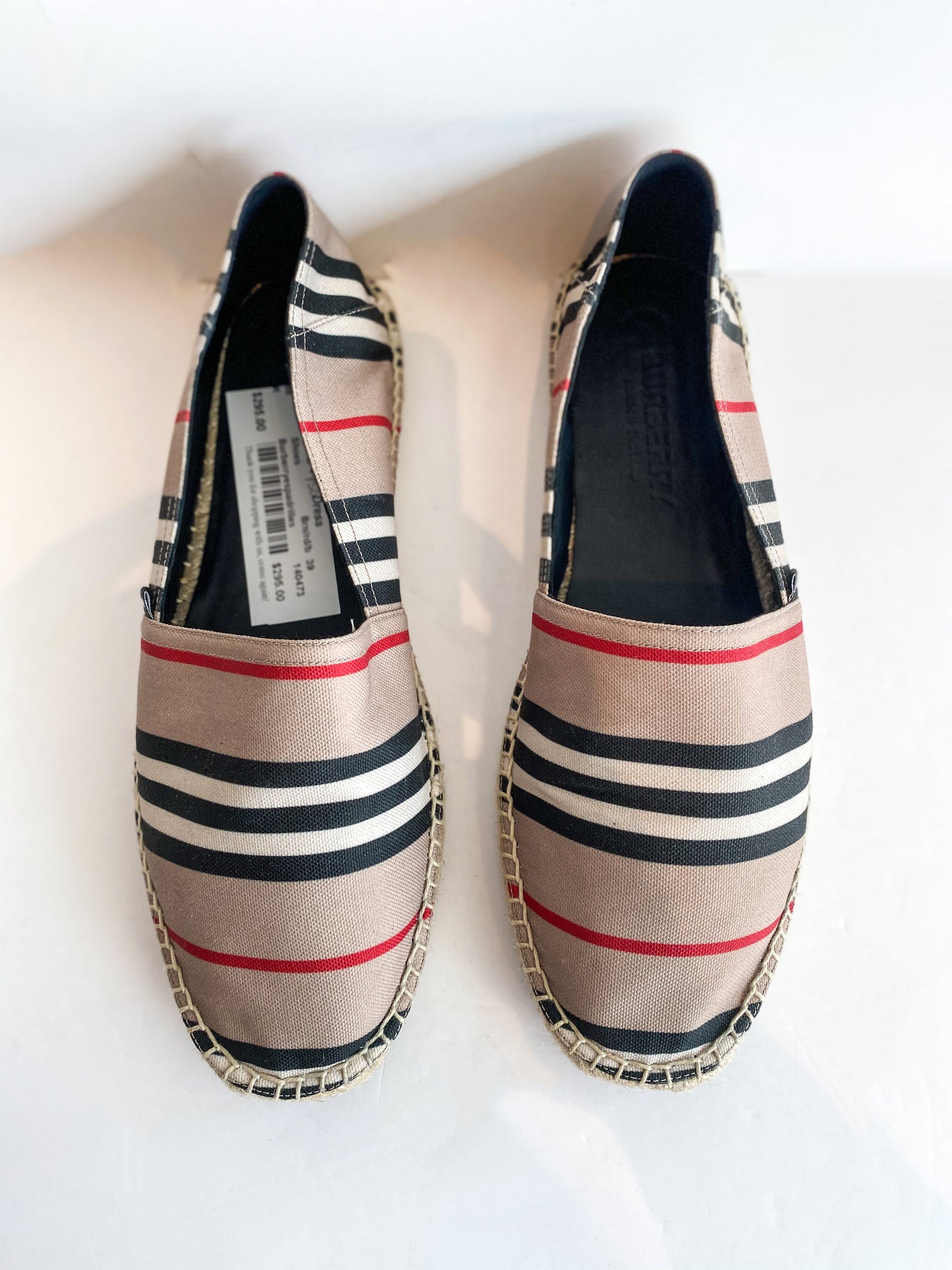 Burberry Alport Stripe Espadrille Top