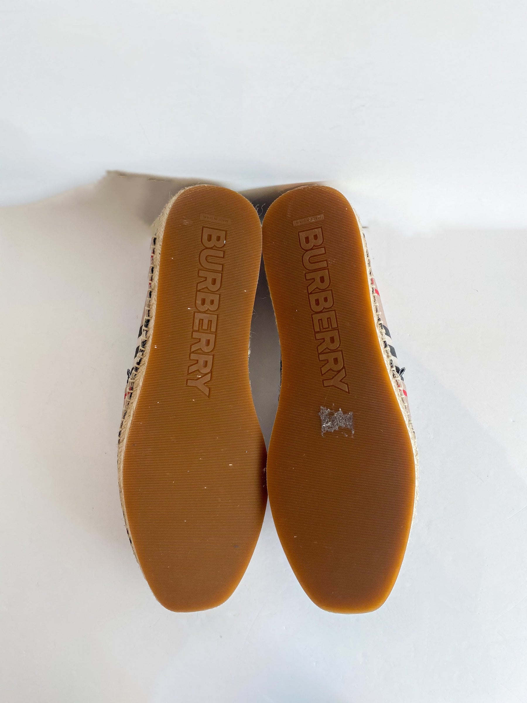 Burberry Alport Stripe Espadrille Bottoms