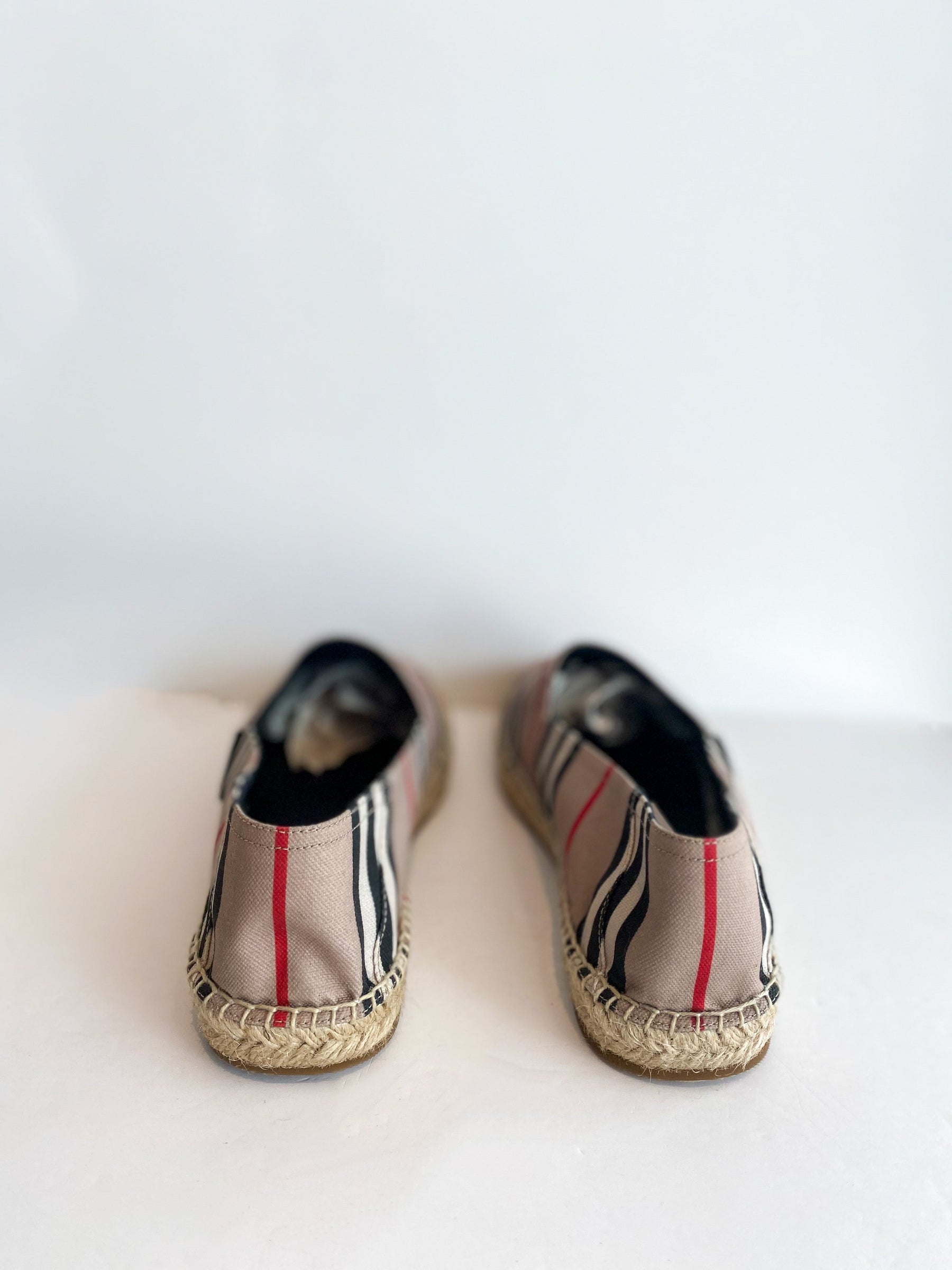 Burberry Alport Stripe Espadrille Back