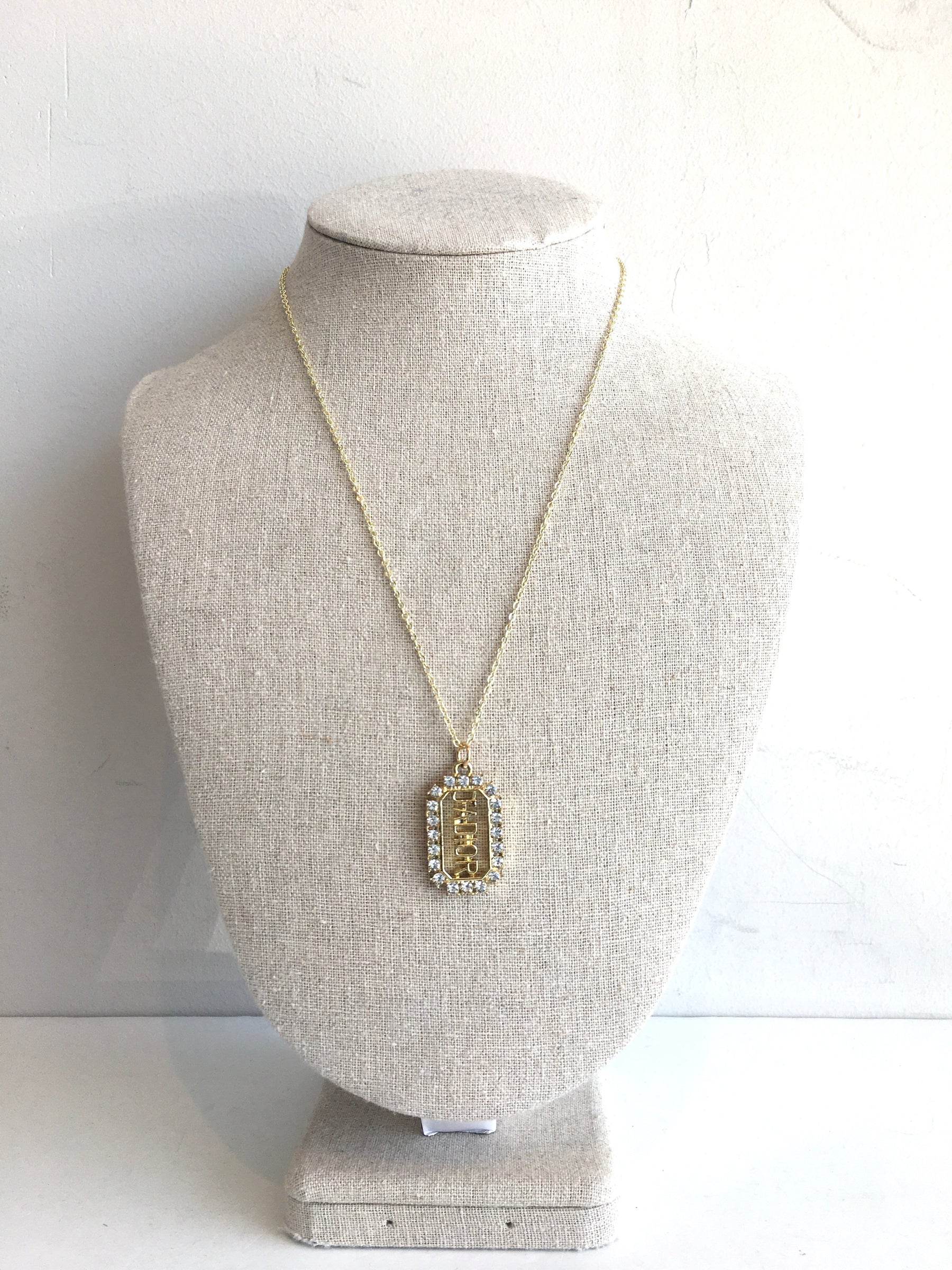 Designer Button Necklace
