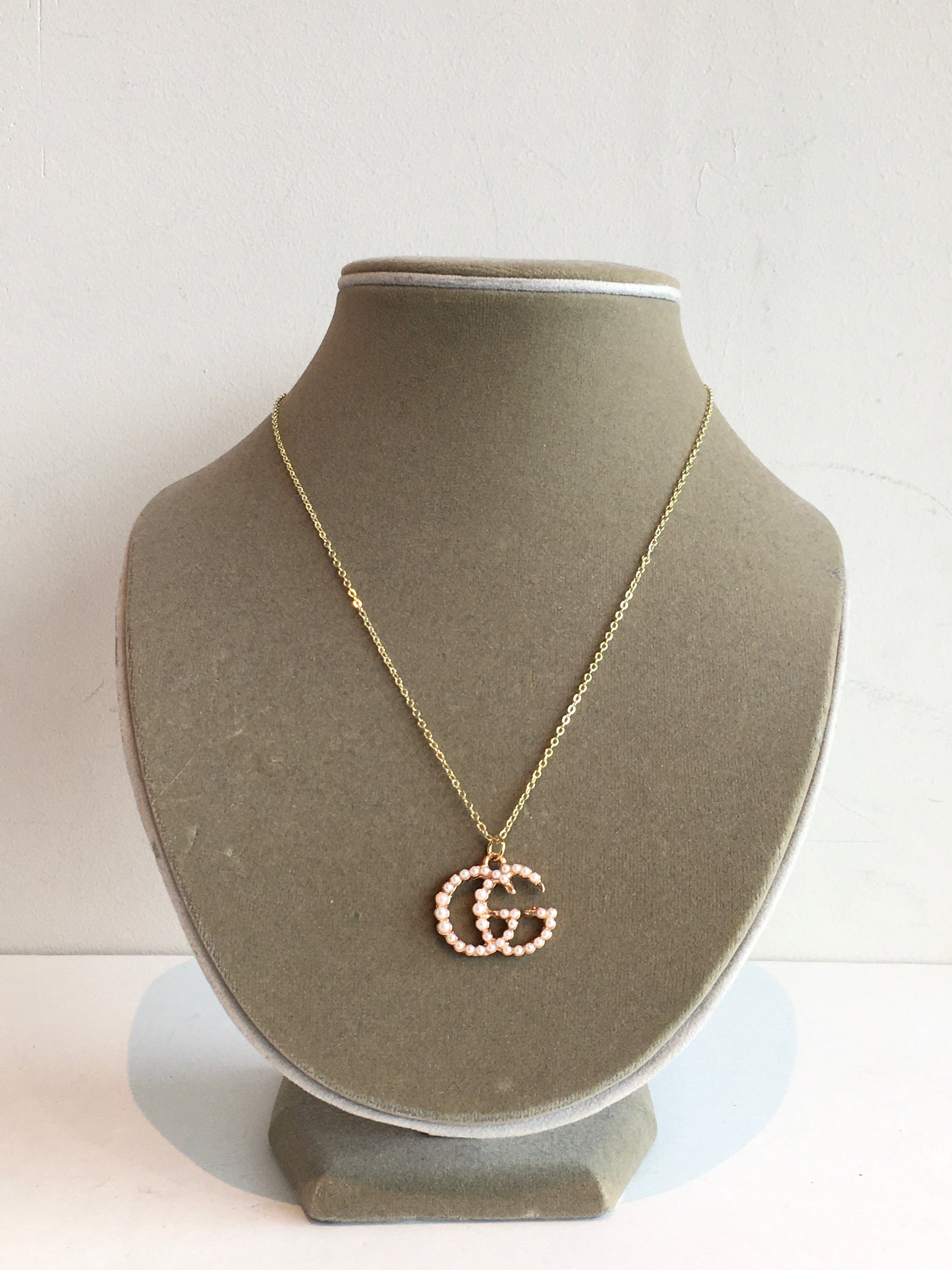 Designer Button Necklace