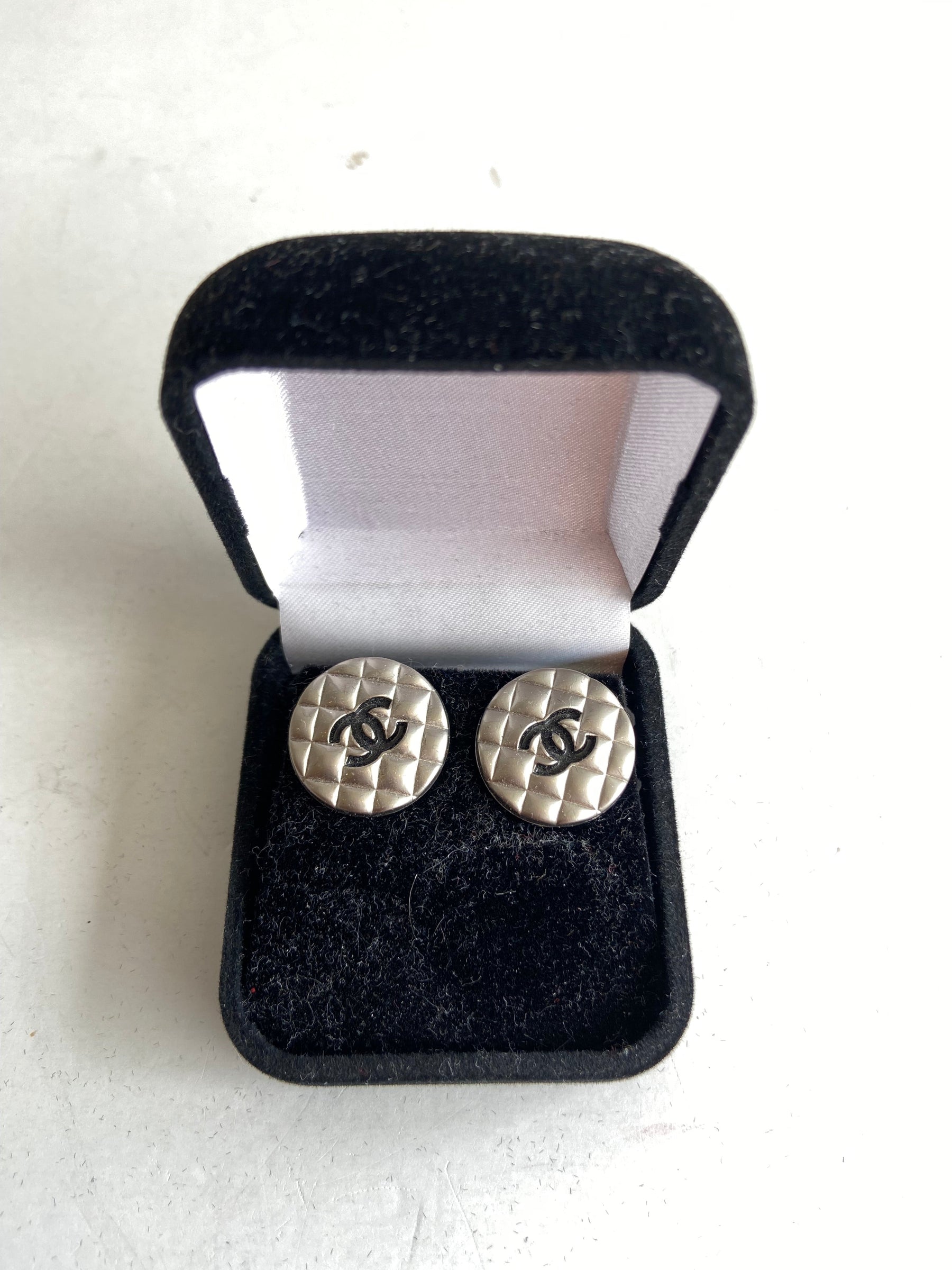 Designer Button Earrings