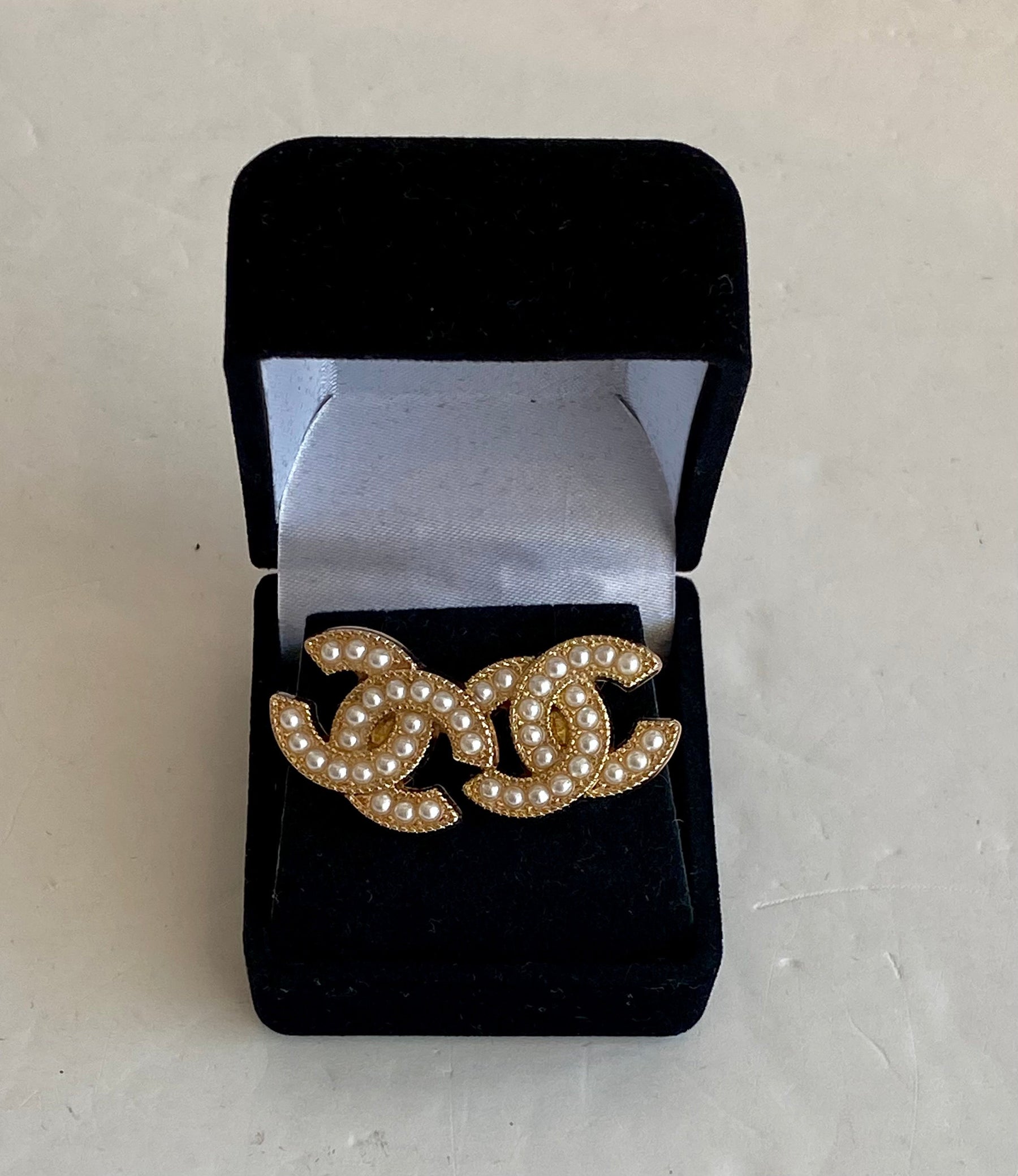 Designer Button Earrings