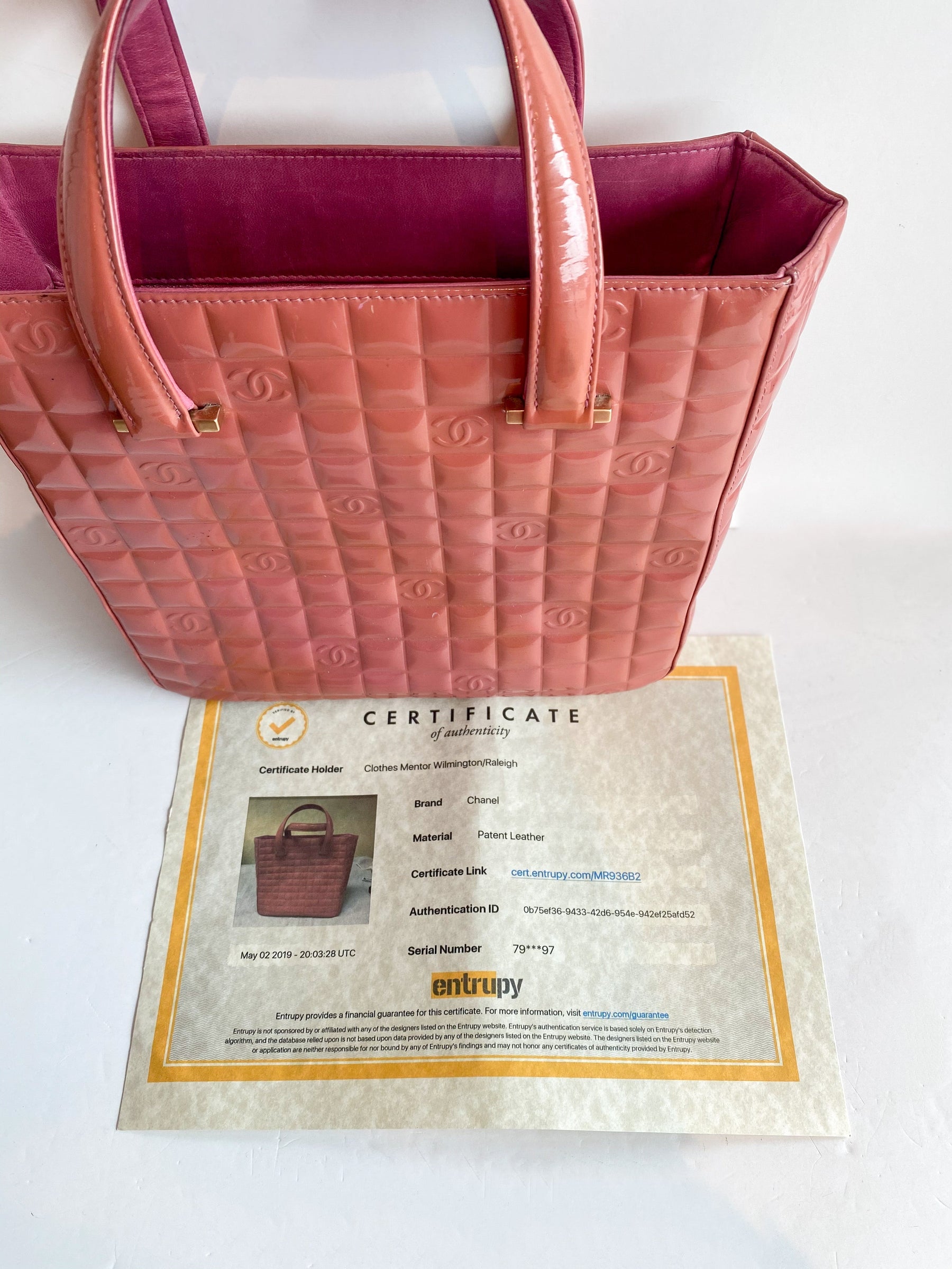 Chanel Chocolate Bar Tote Bag Pink