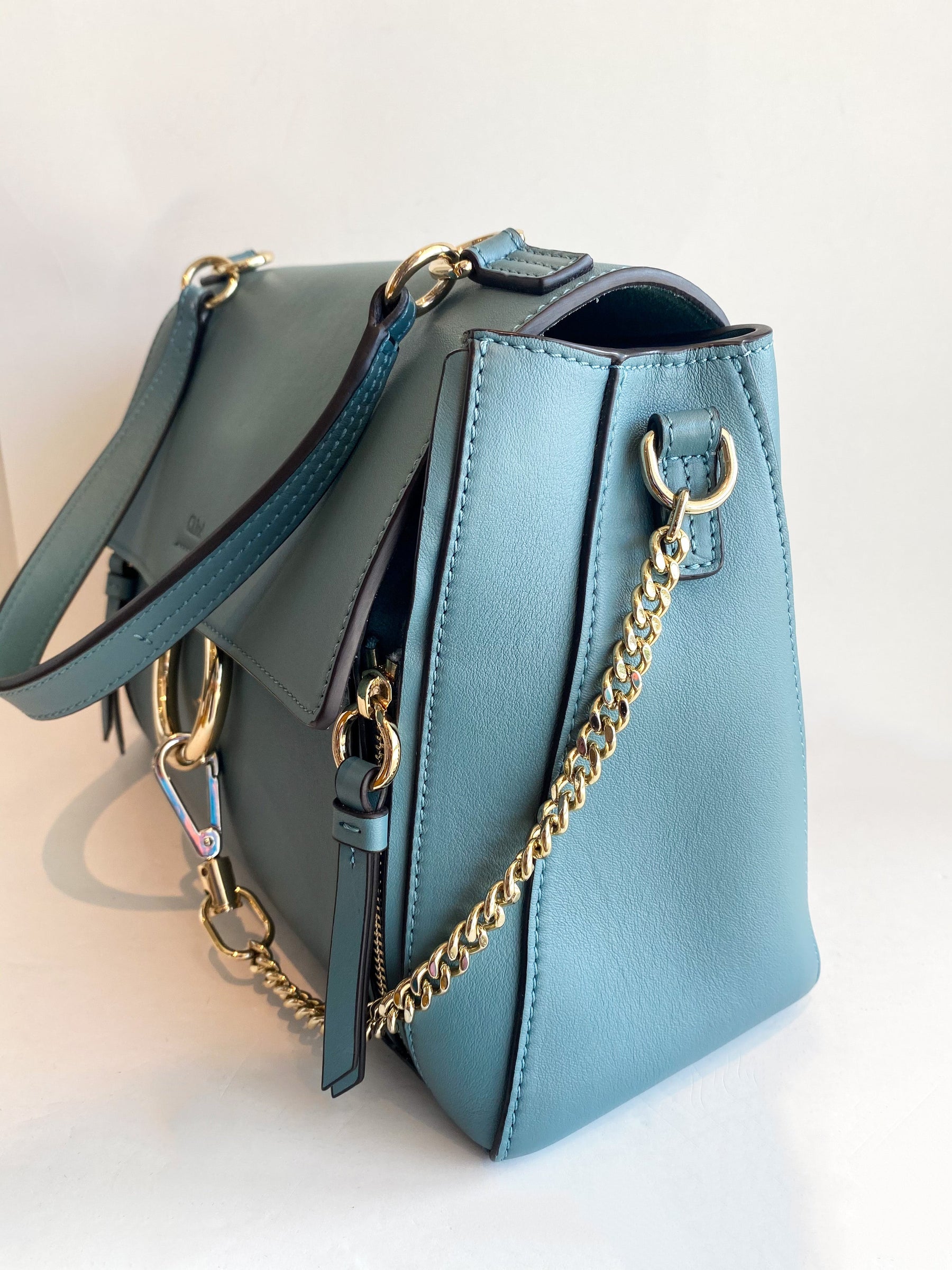Chloe Faye Day Bag Stormy Blue Side