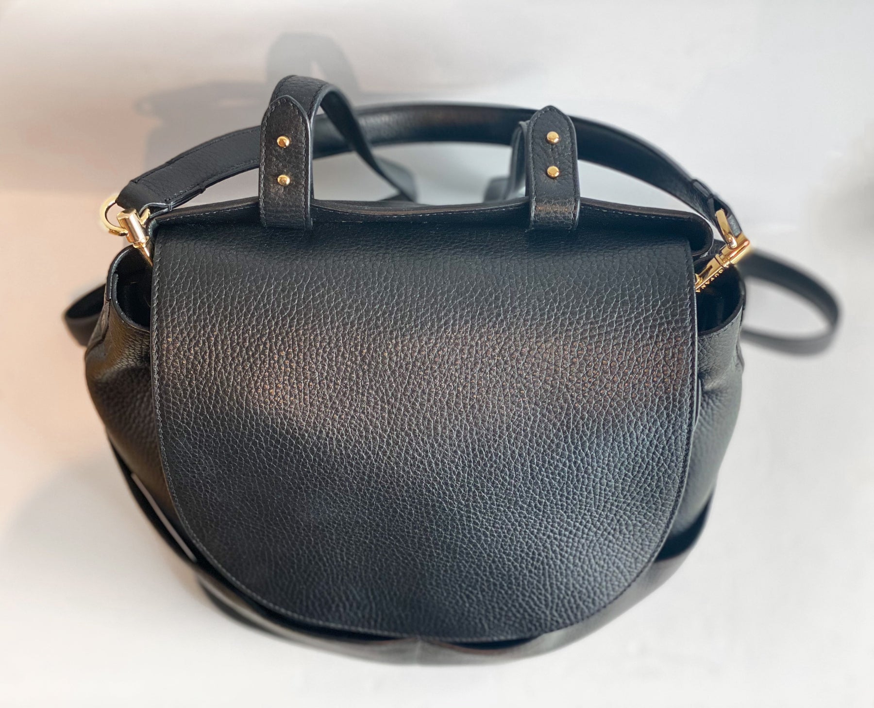 Cuyana Leather Backpack top