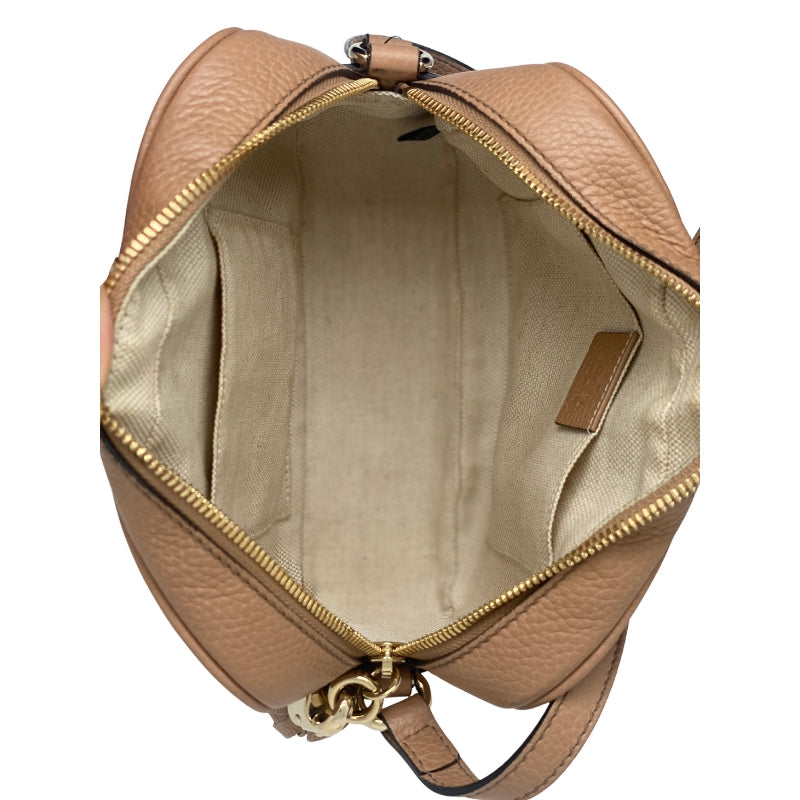 Gucci Soho Disco Crossbody Interior Canvas Interior Dual Interior Pockets