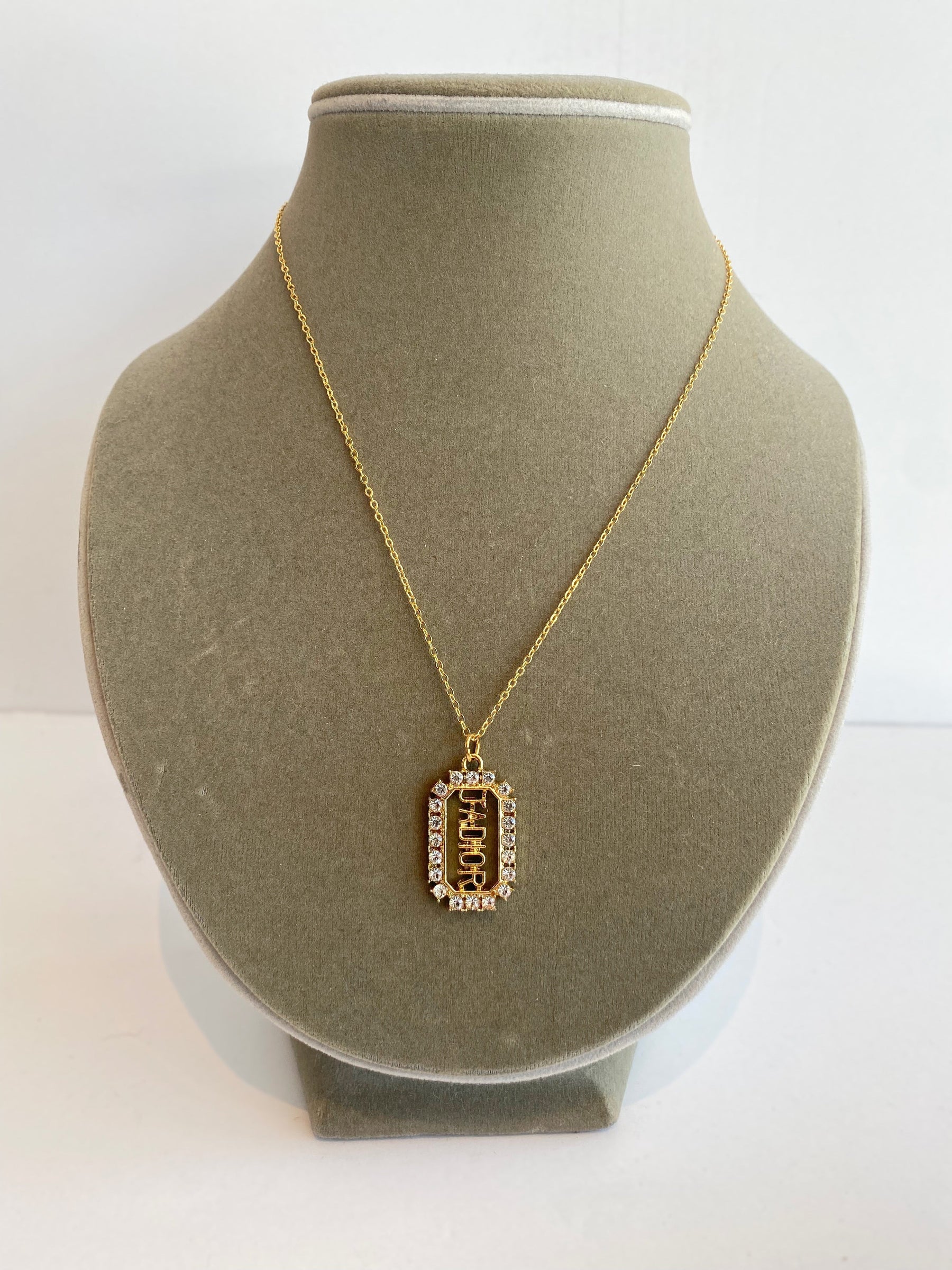 Designer Button Necklace
