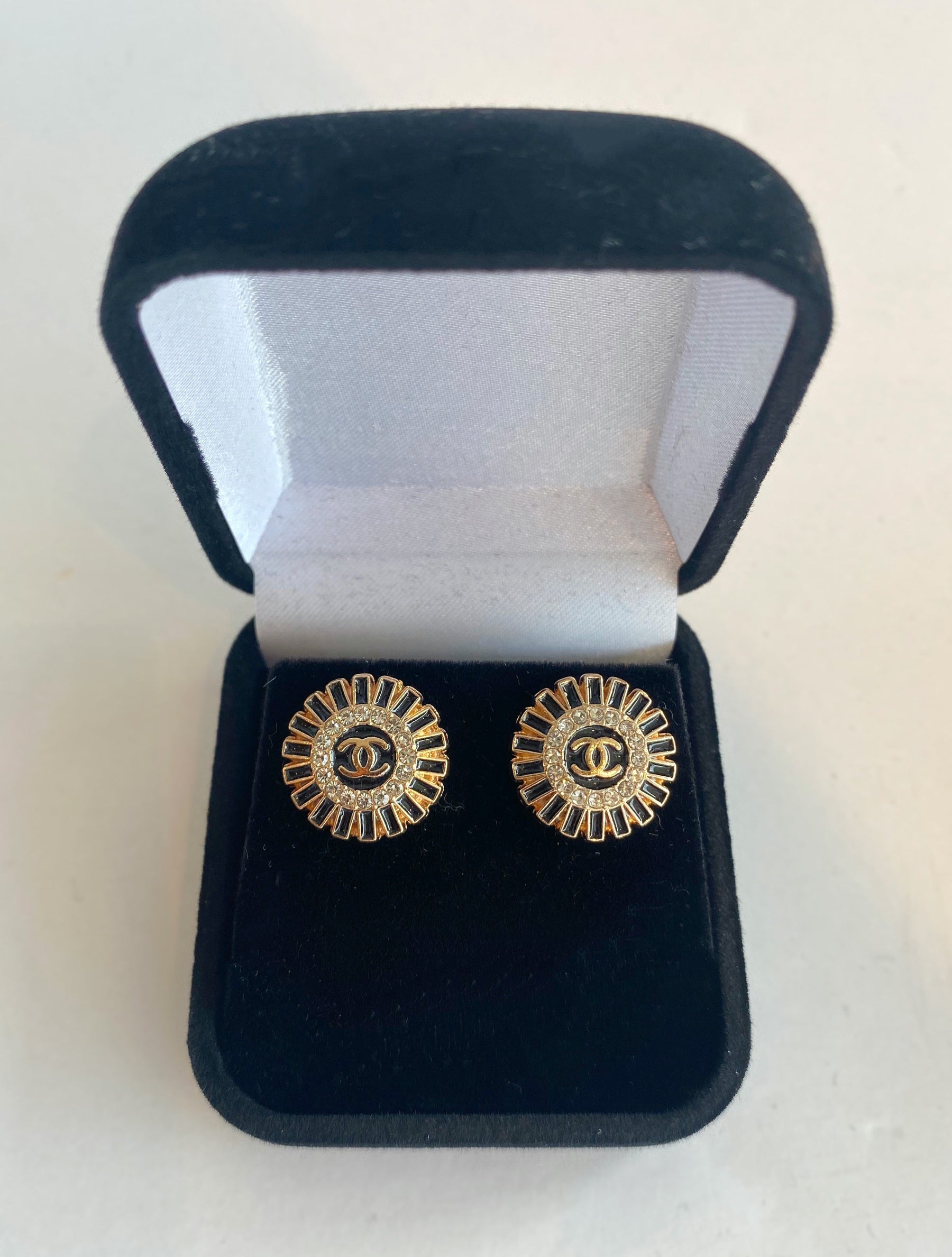 Designer Button Earrings