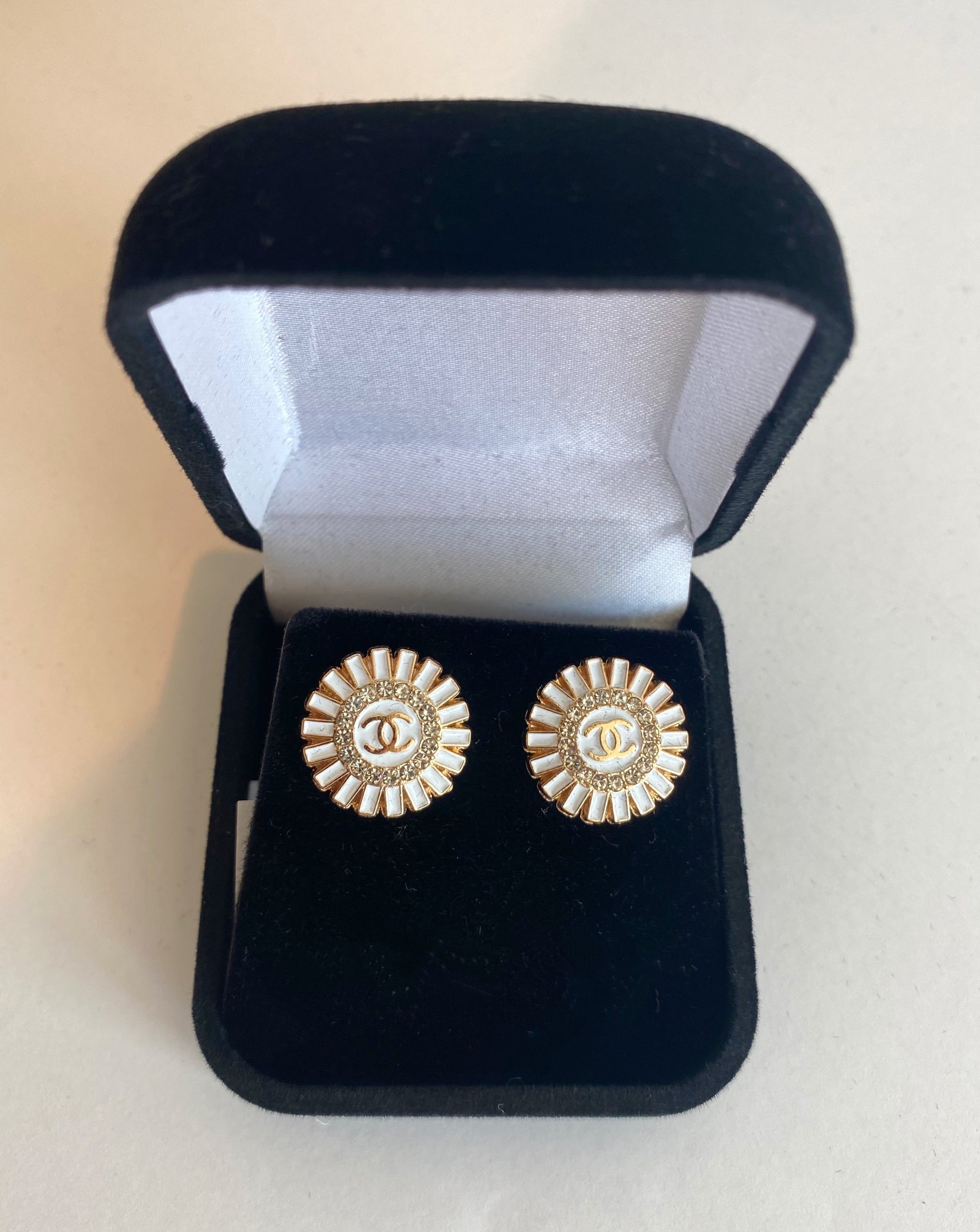 Designer Button Earrings