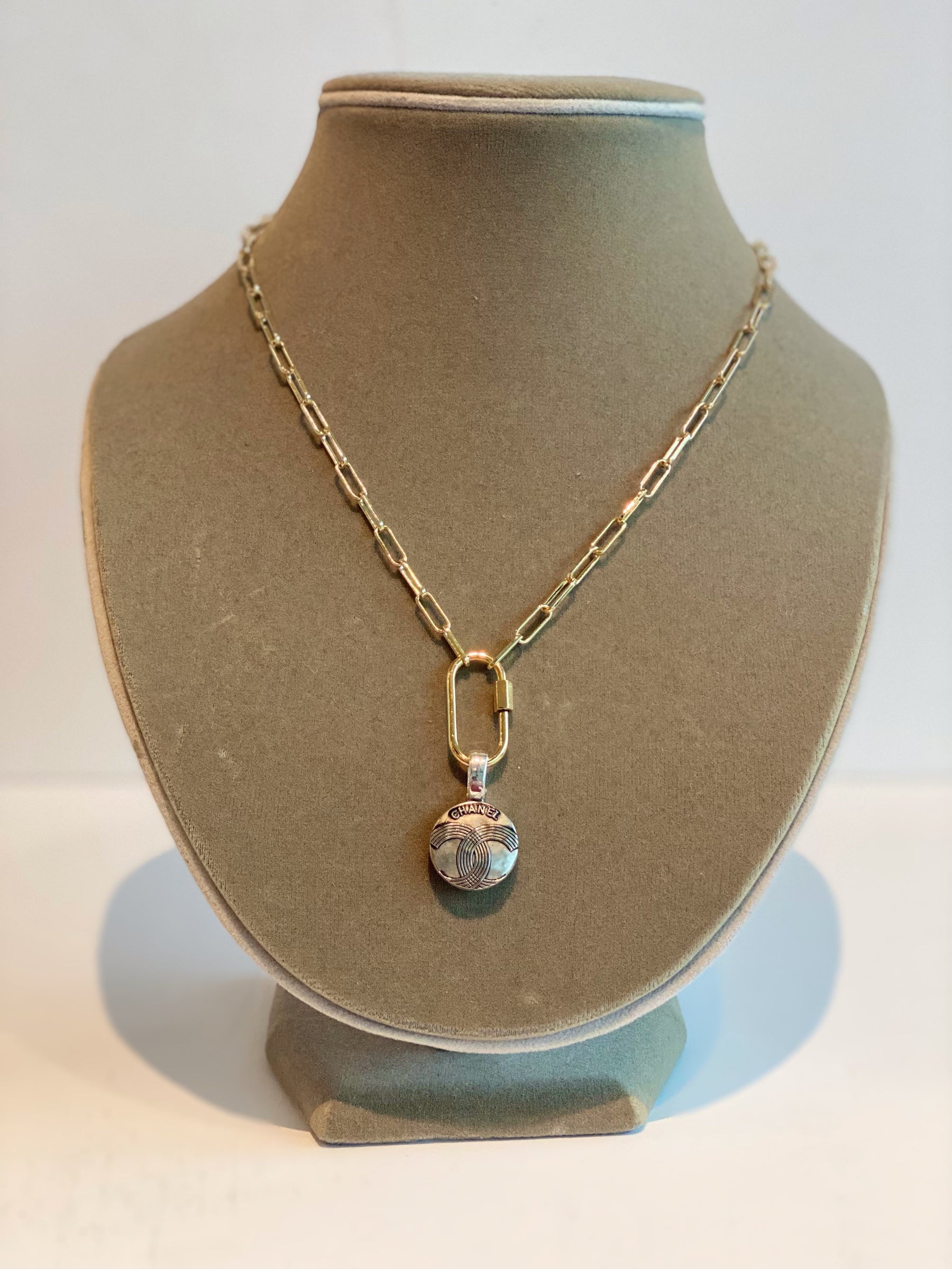 Designer Button Necklace