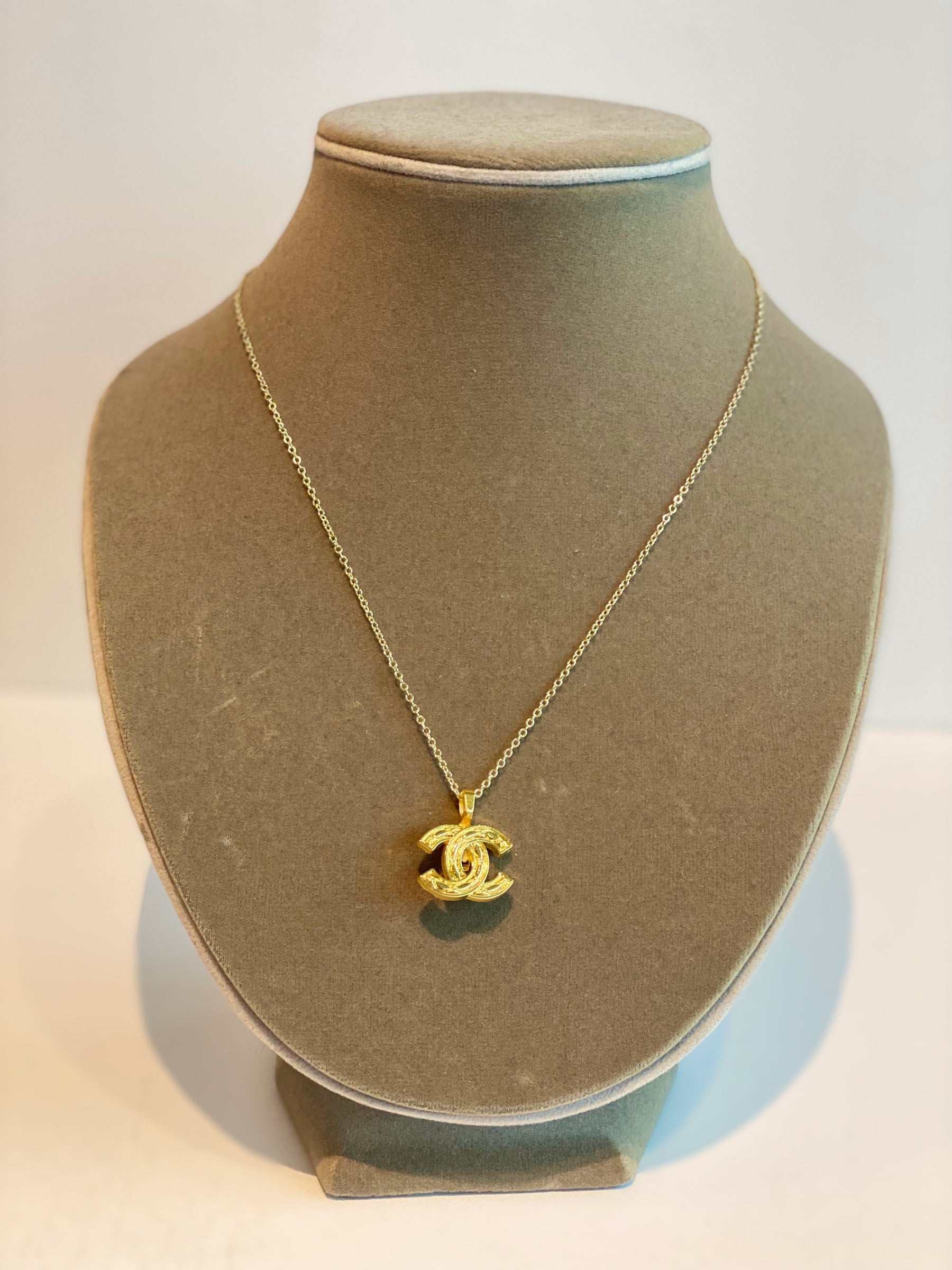 Designer Button Necklace