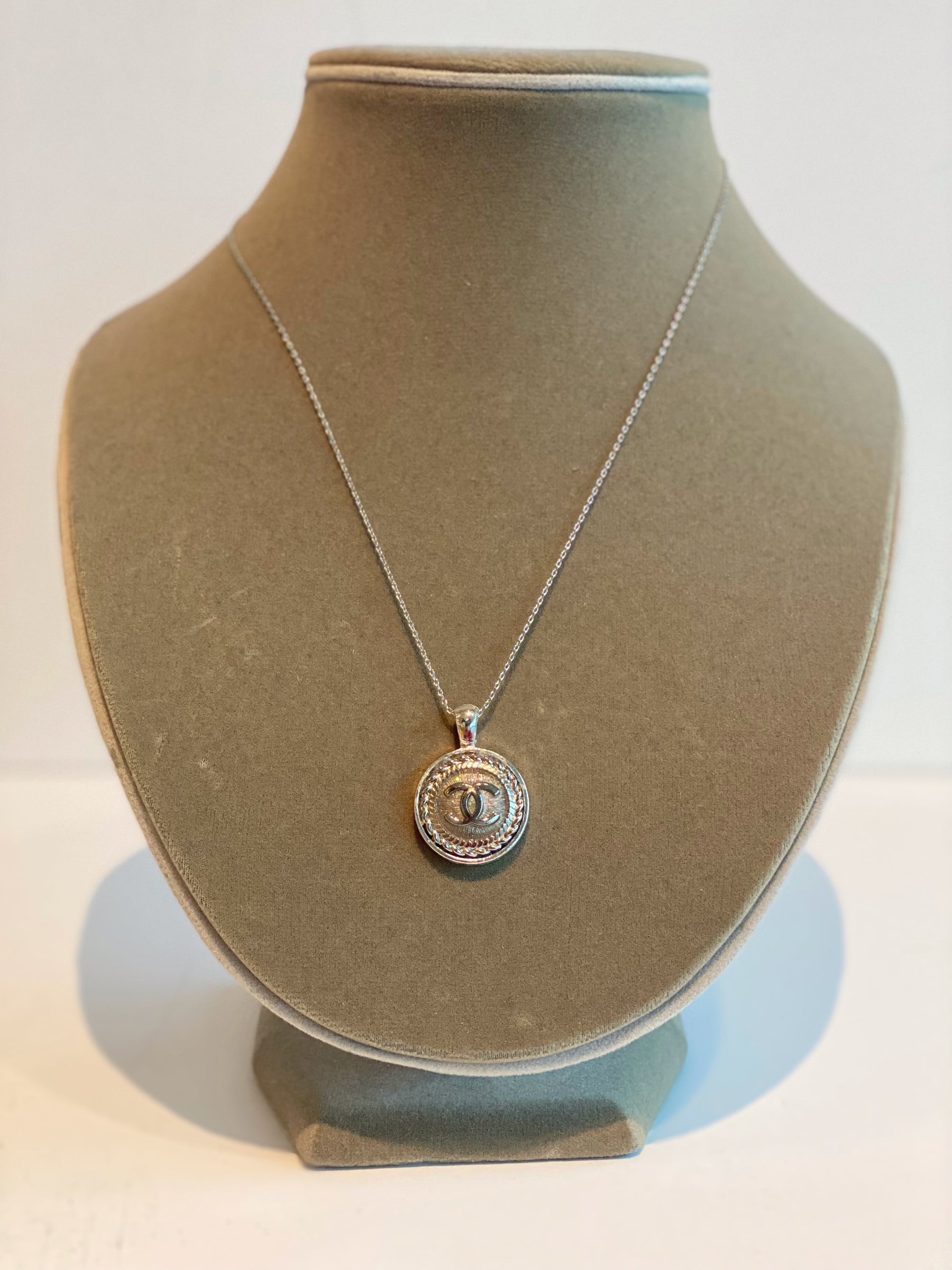 Designer Button Necklace