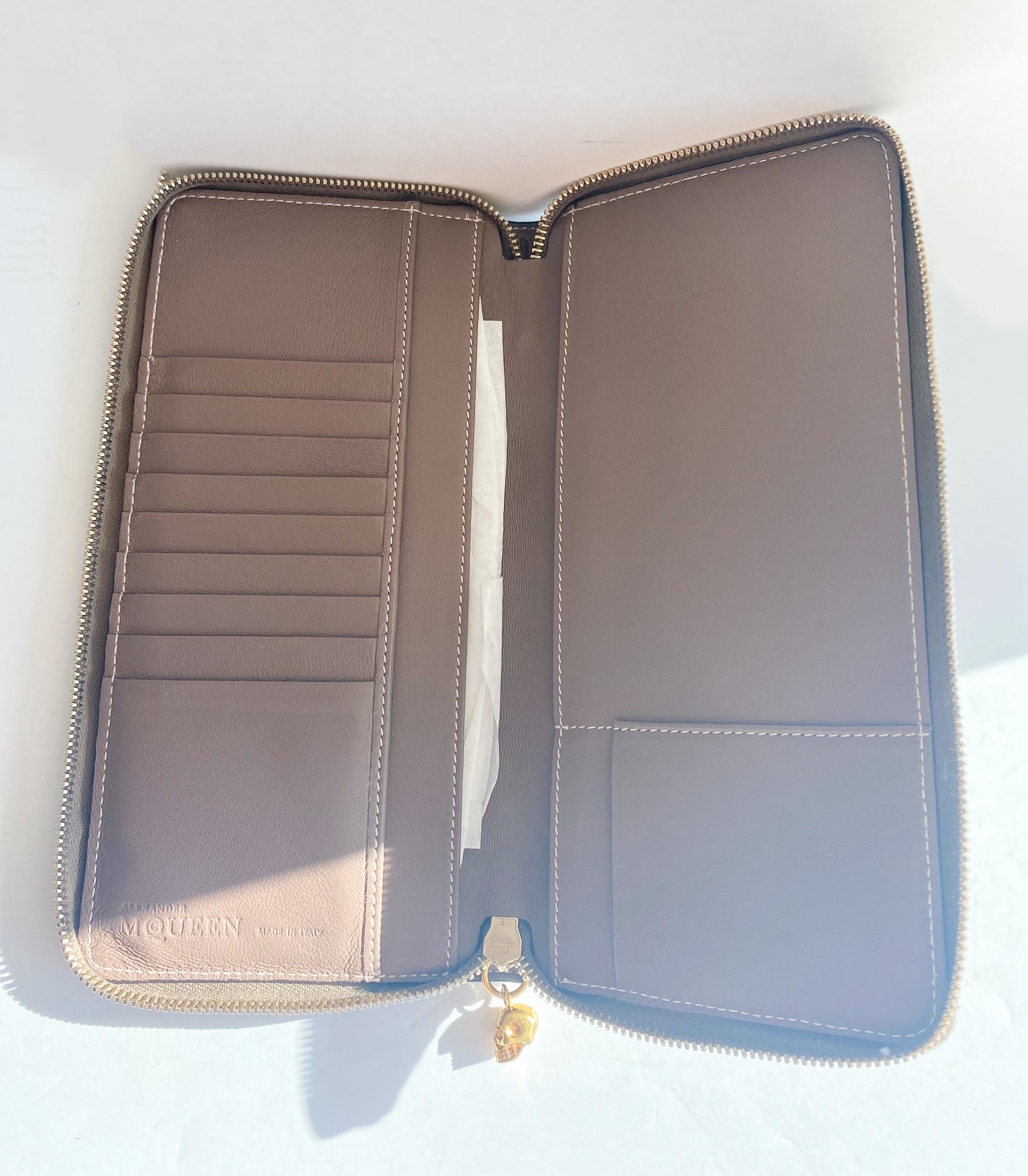 Alexander McQueen Continental Skull Wallet