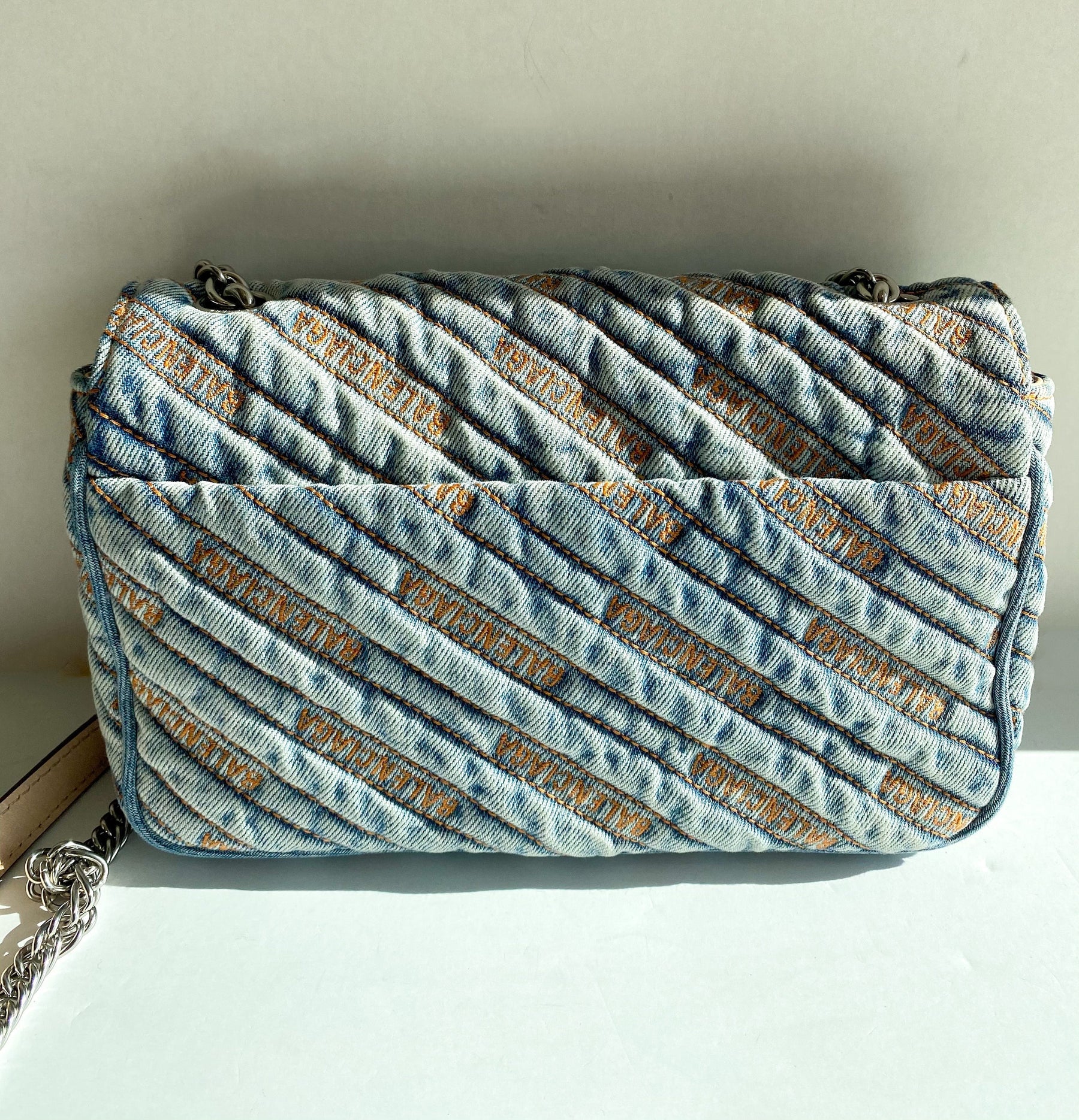 Balenciaga Denim BB Chain Bag