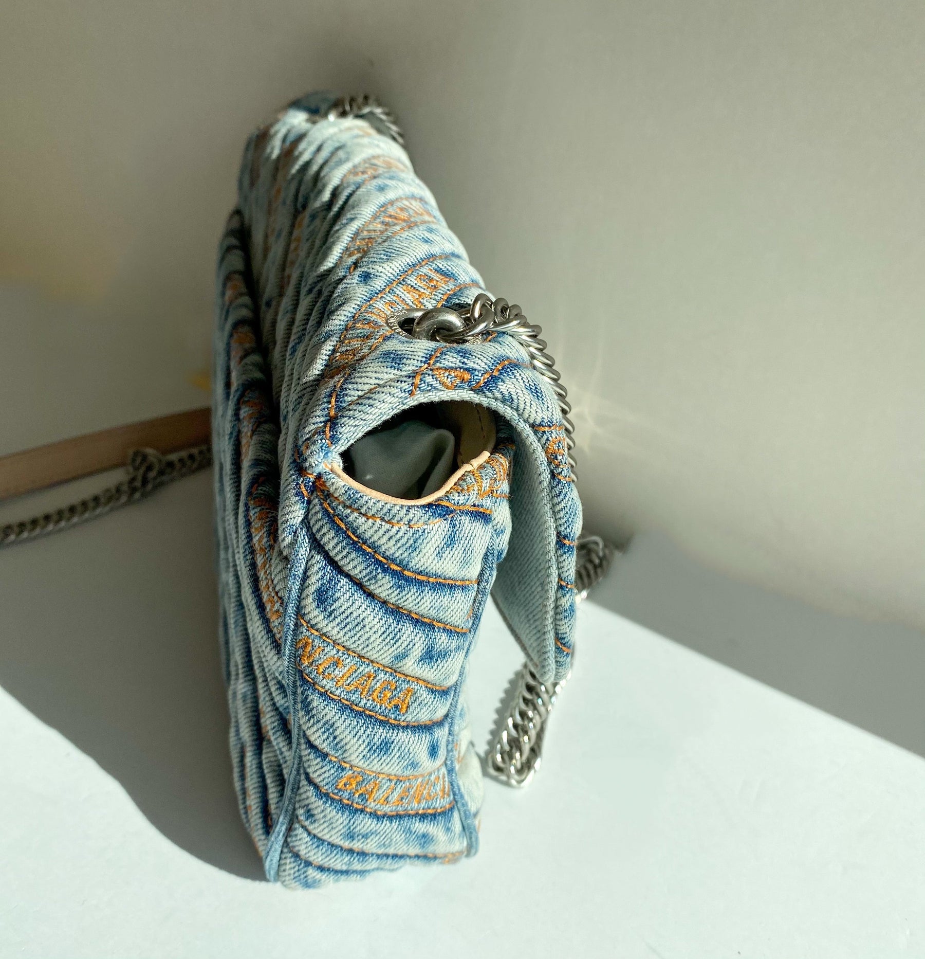 Balenciaga Denim BB Chain Bag