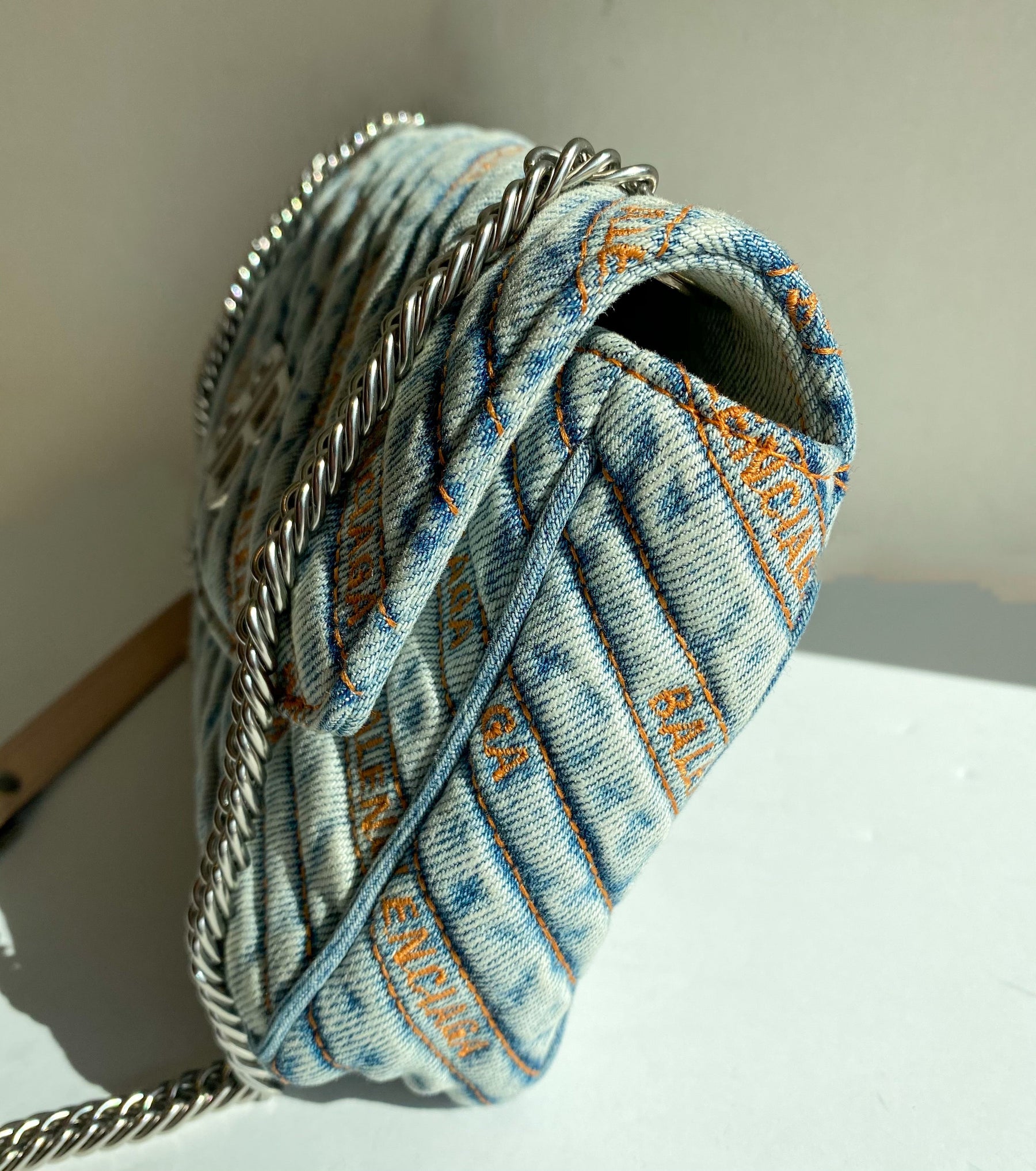 Balenciaga Denim BB Chain Bag