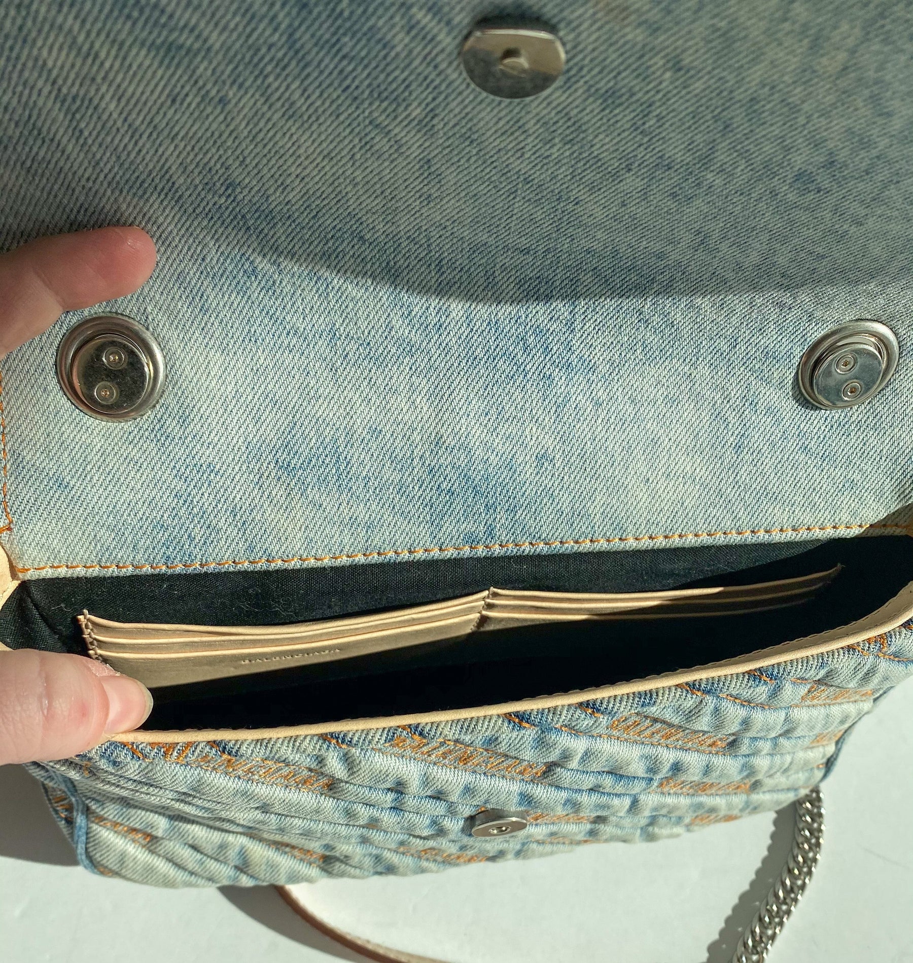 Balenciaga Denim BB Chain Bag