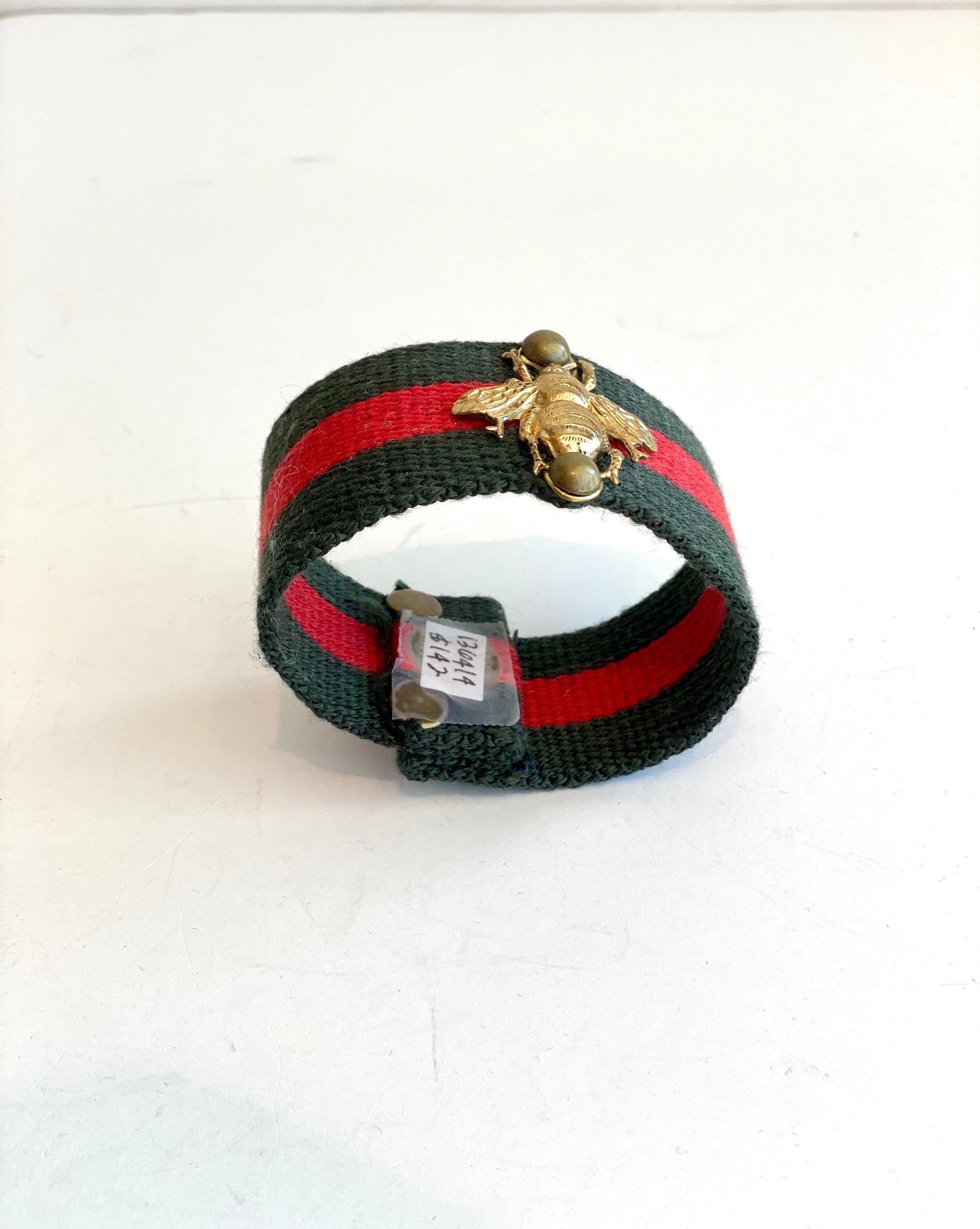 green and red bracelet