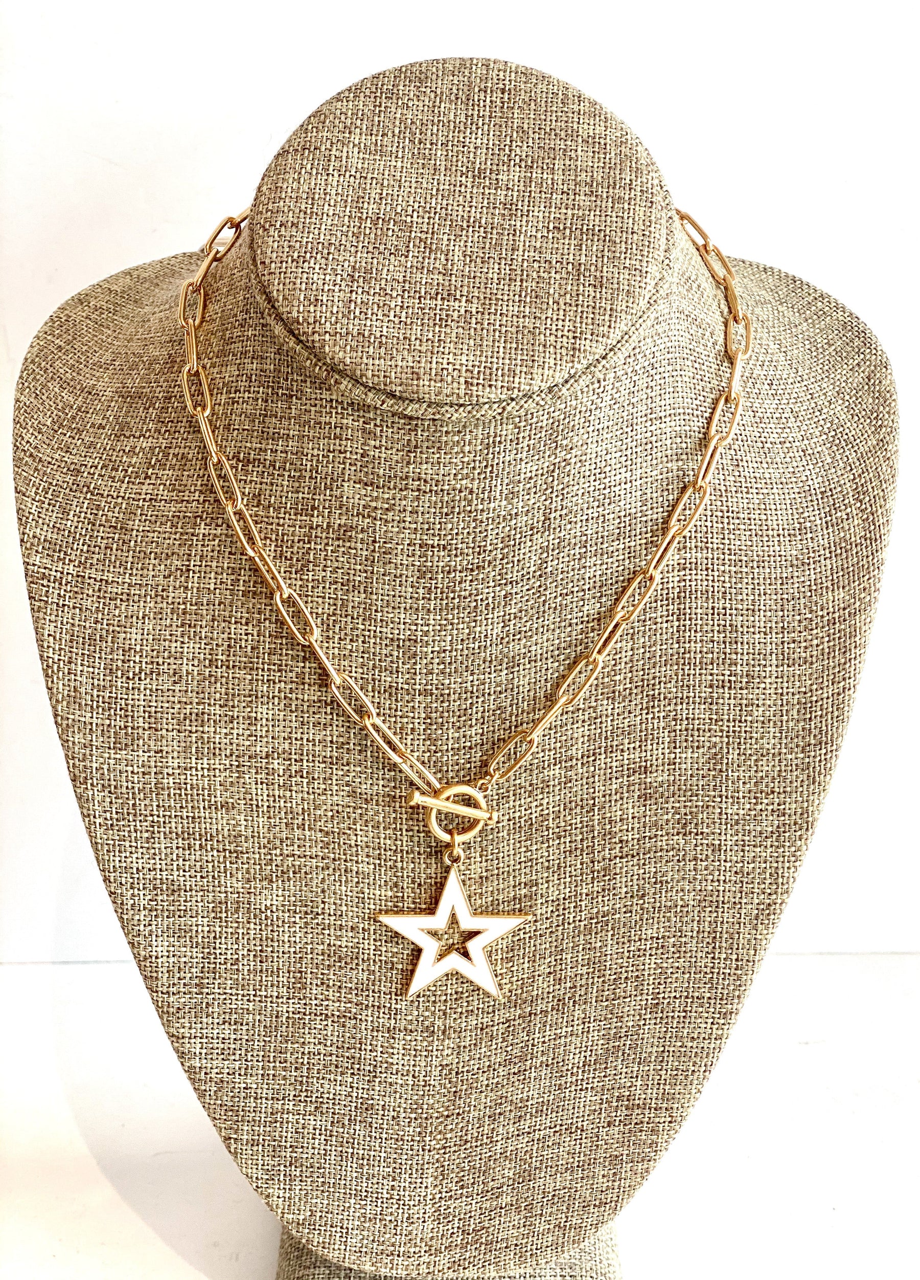 white star necklace