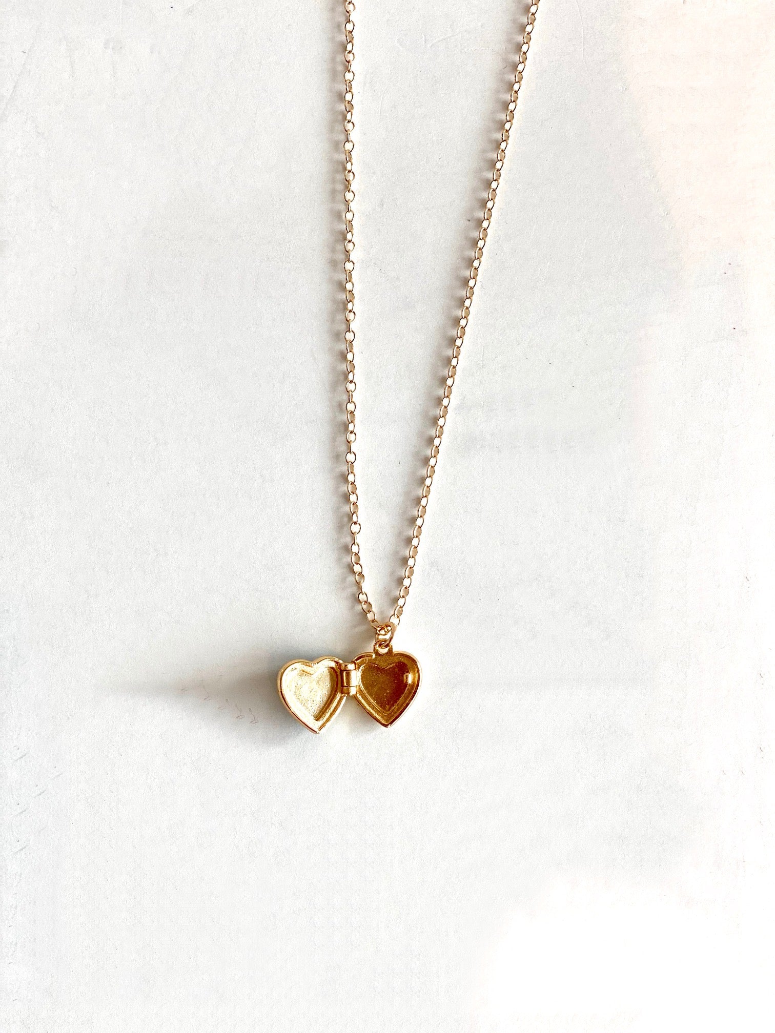 close detail heart locket