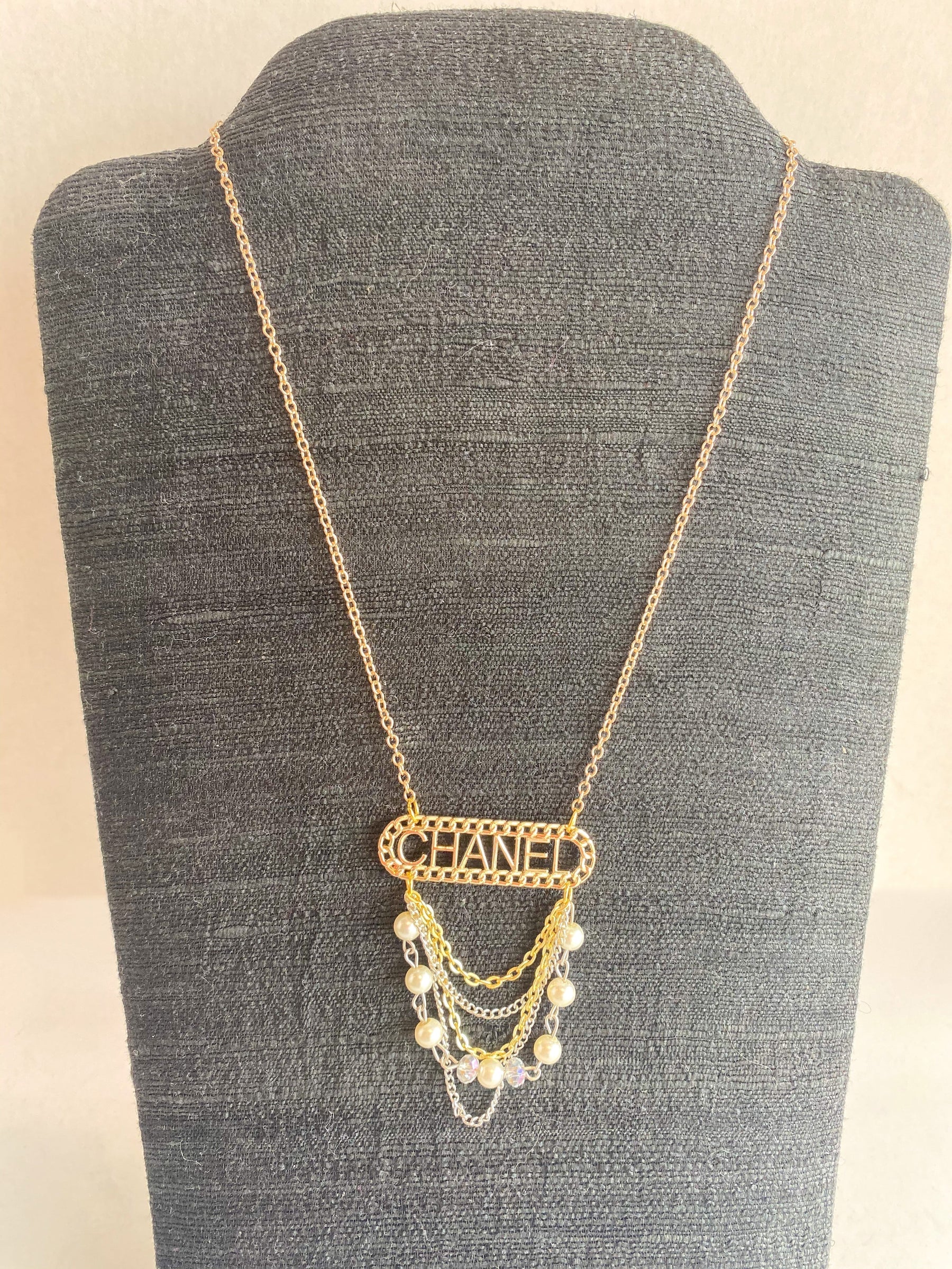 Designer Button Necklace