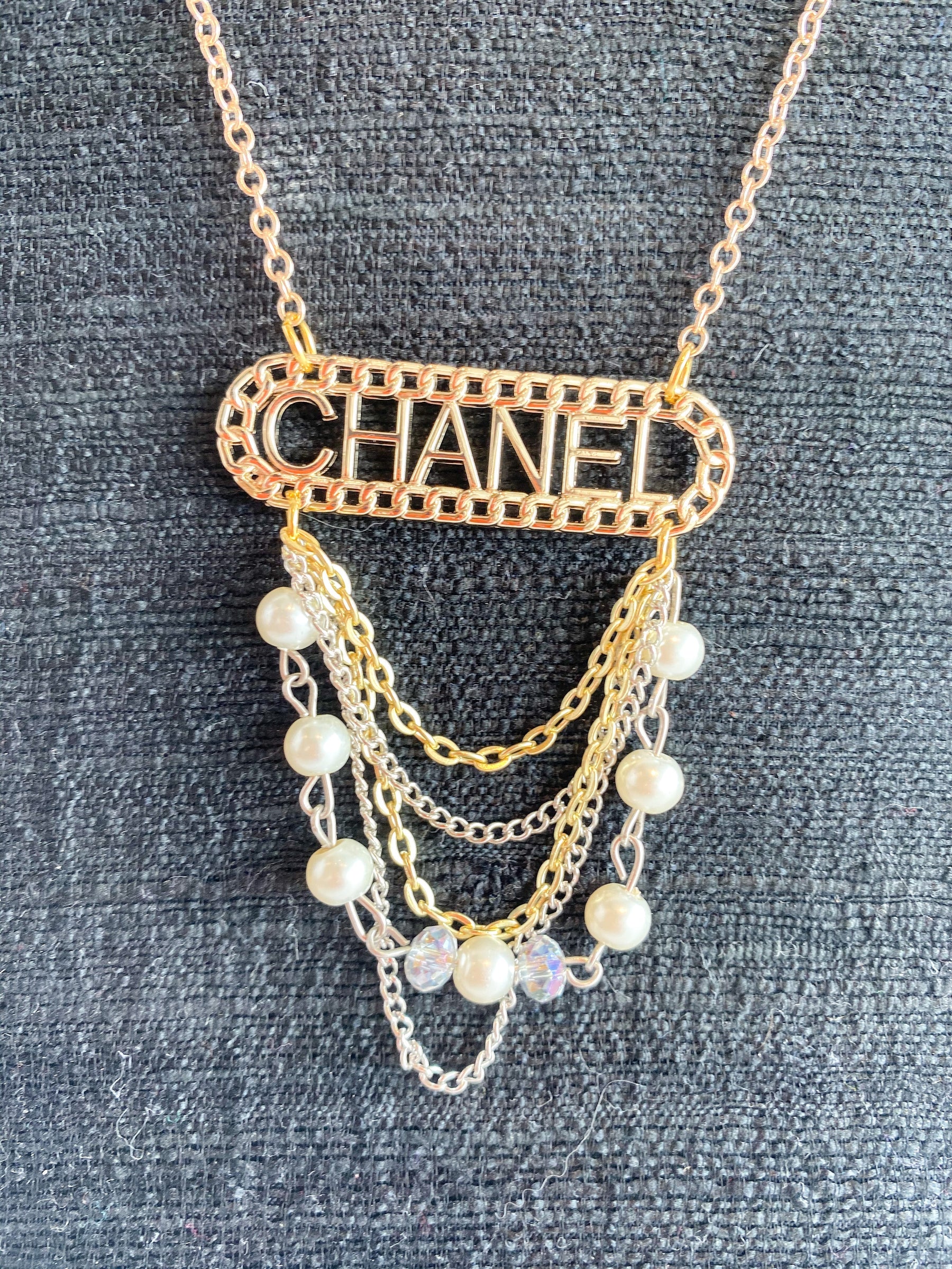 Designer Button Necklace