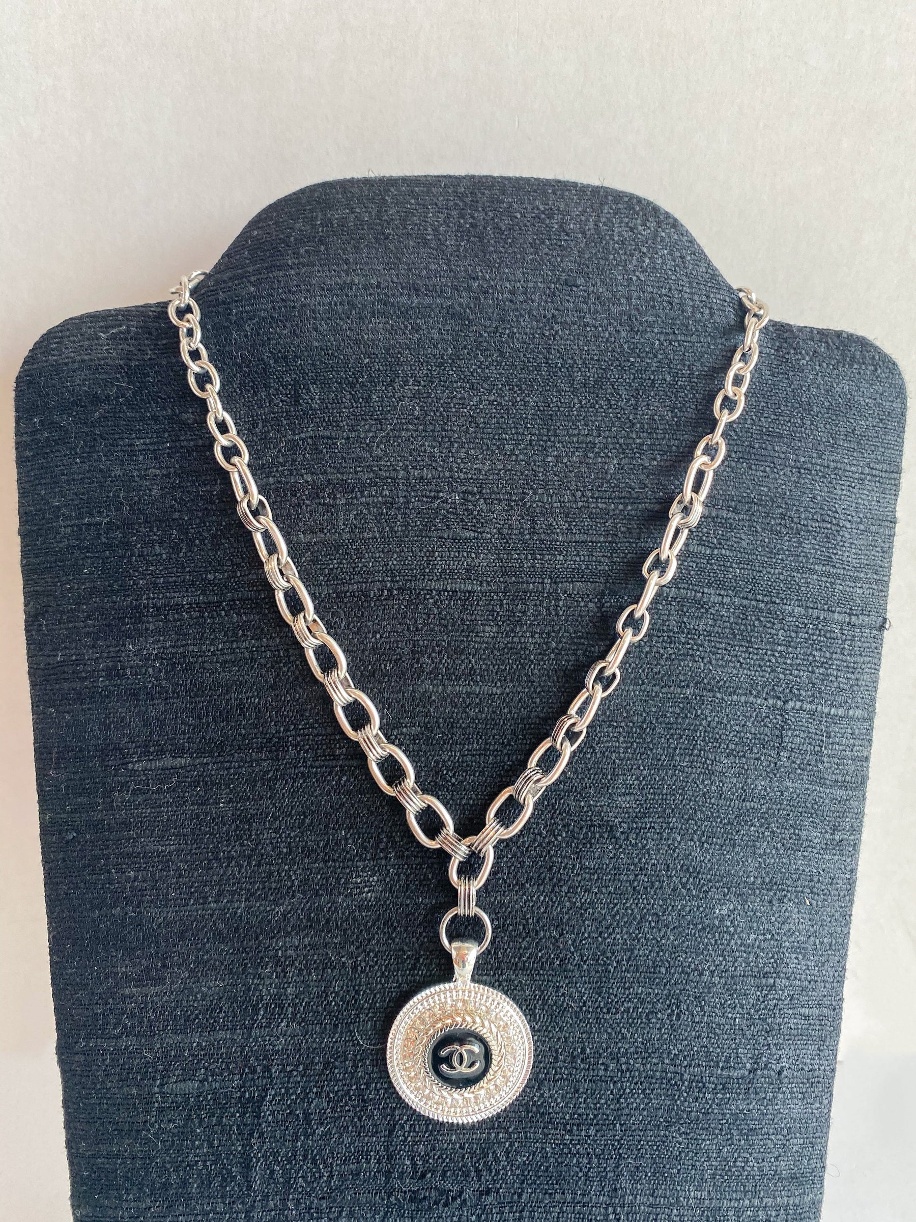 Designer Button Necklace
