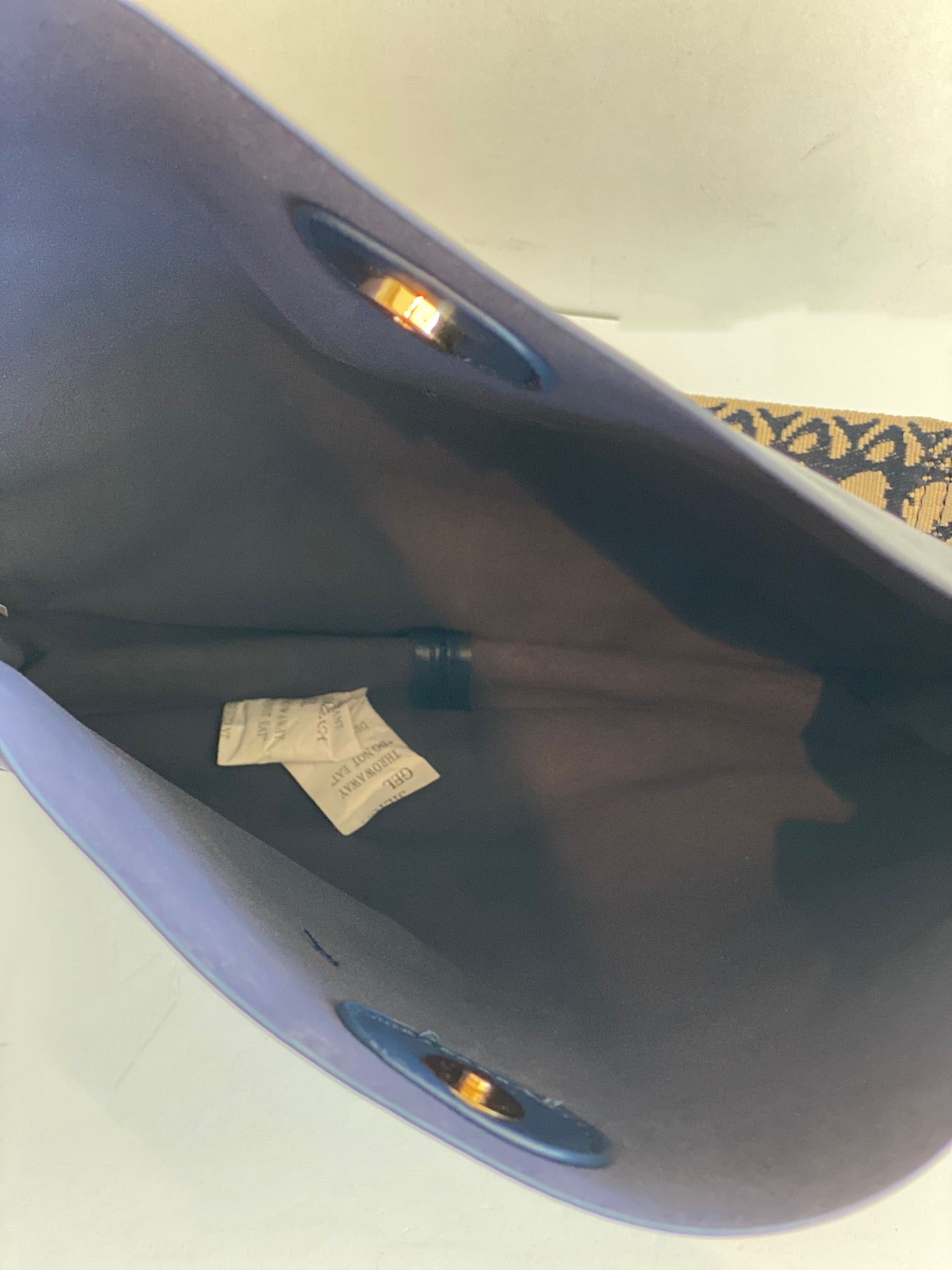 blue messenger bag