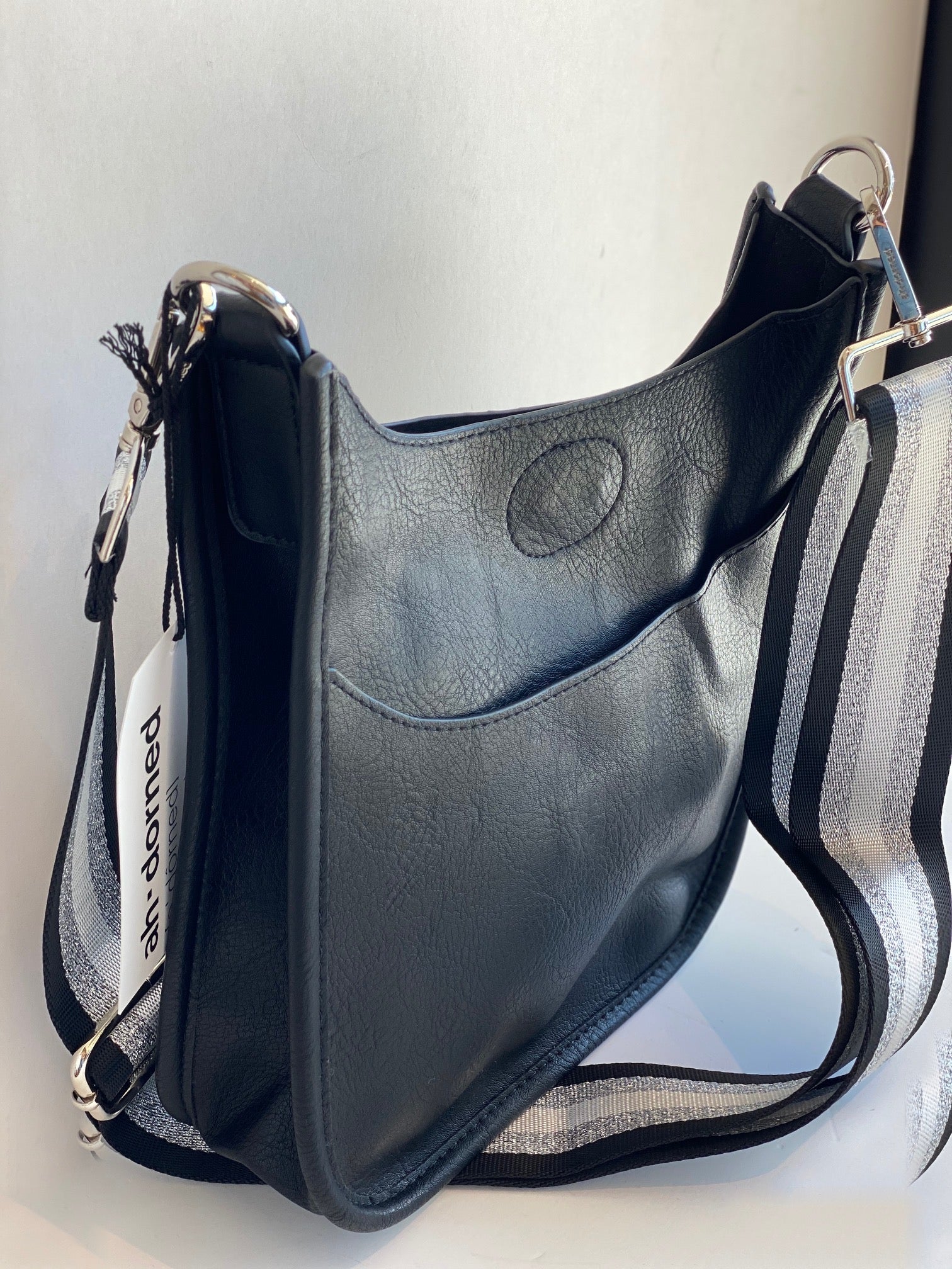 black mini messenger