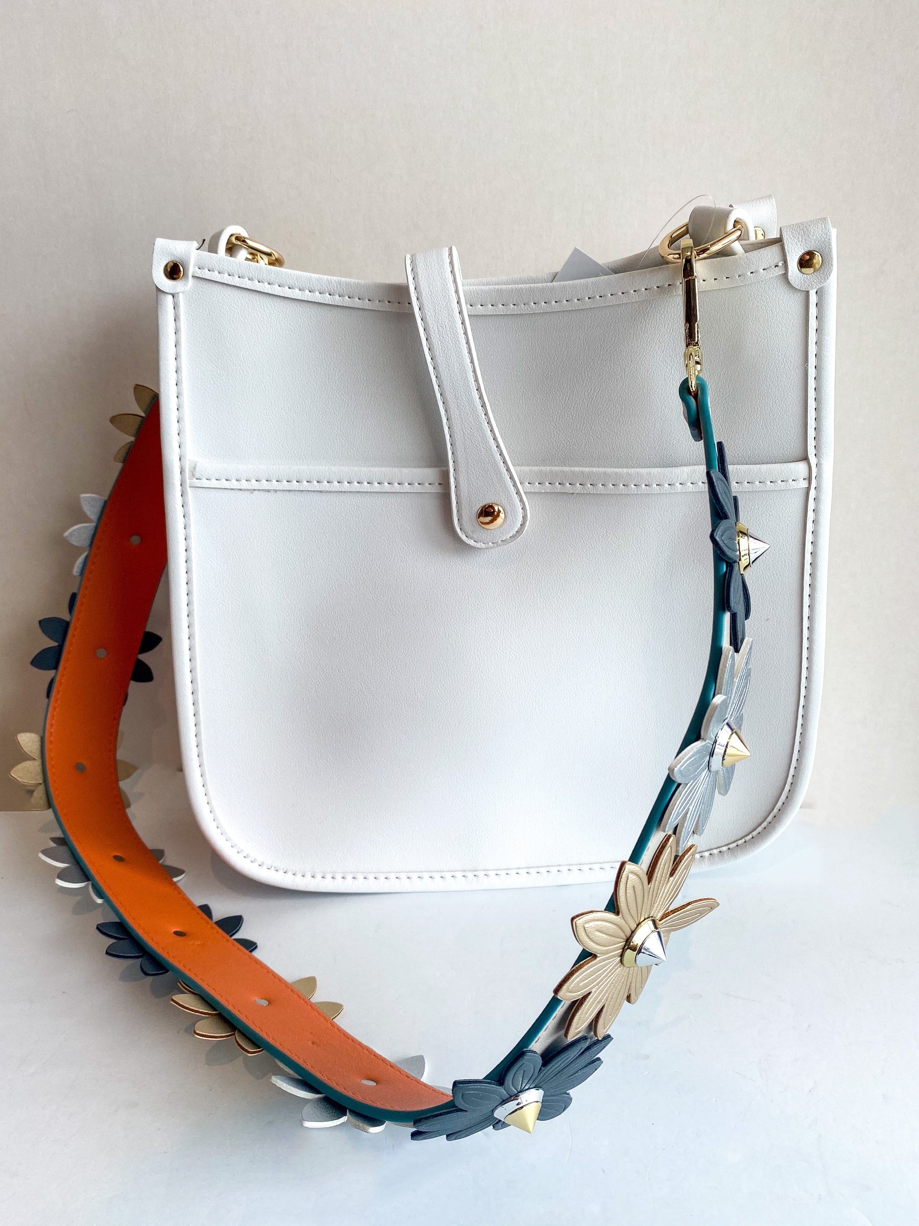 Corbyn Flower Strap Messenger Bag