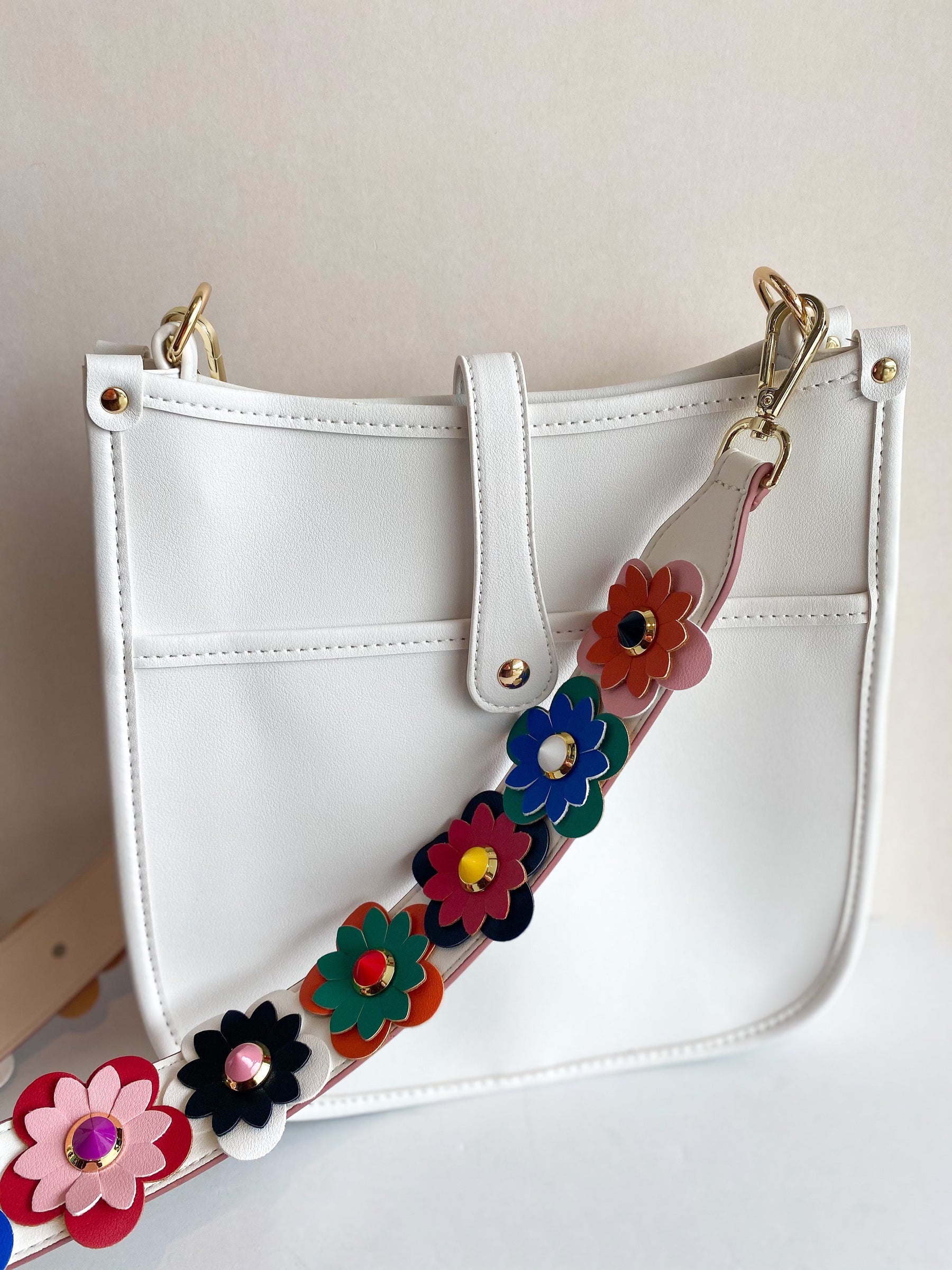 Corbyn Colorful Flower Strap Messenger Bag