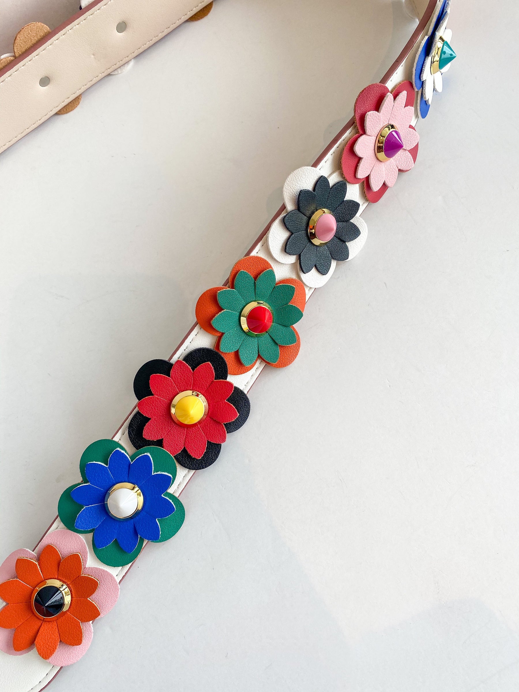 Corbyn Colorful Flower Strap Messenger Bag