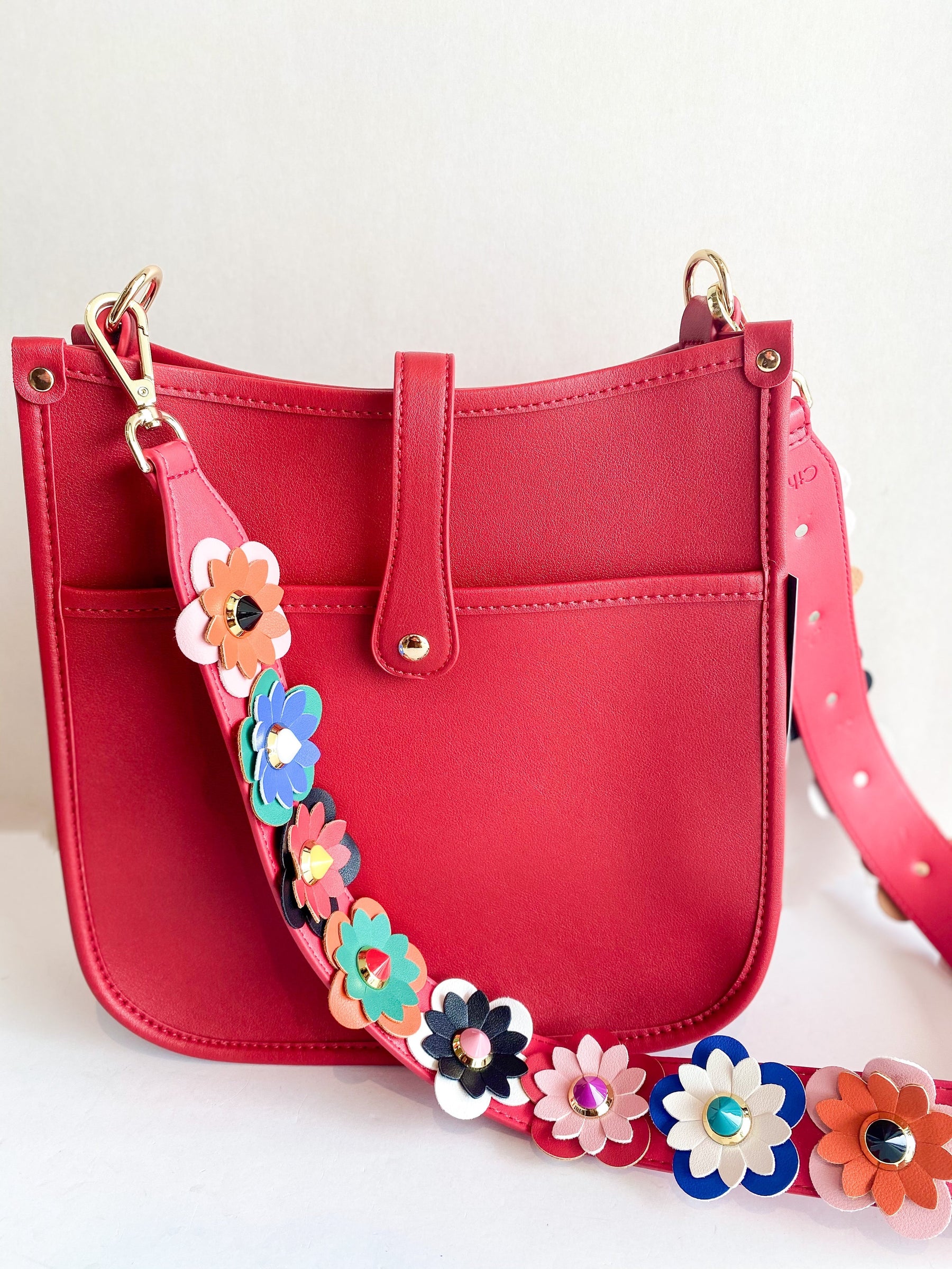 Corbyn Colorful Flower Strap Messenger Bag
