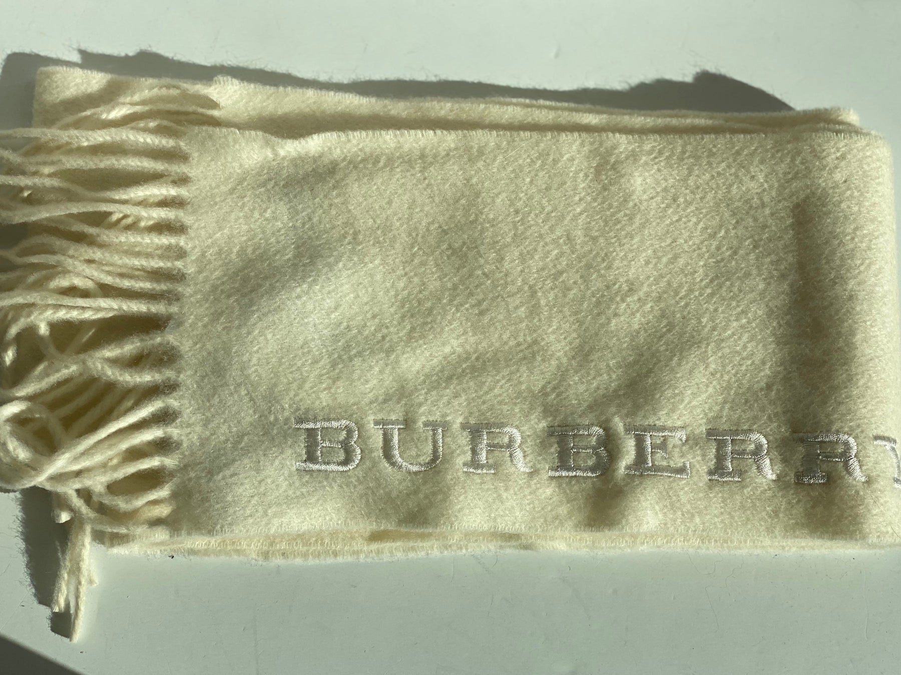 burberry cream scarf