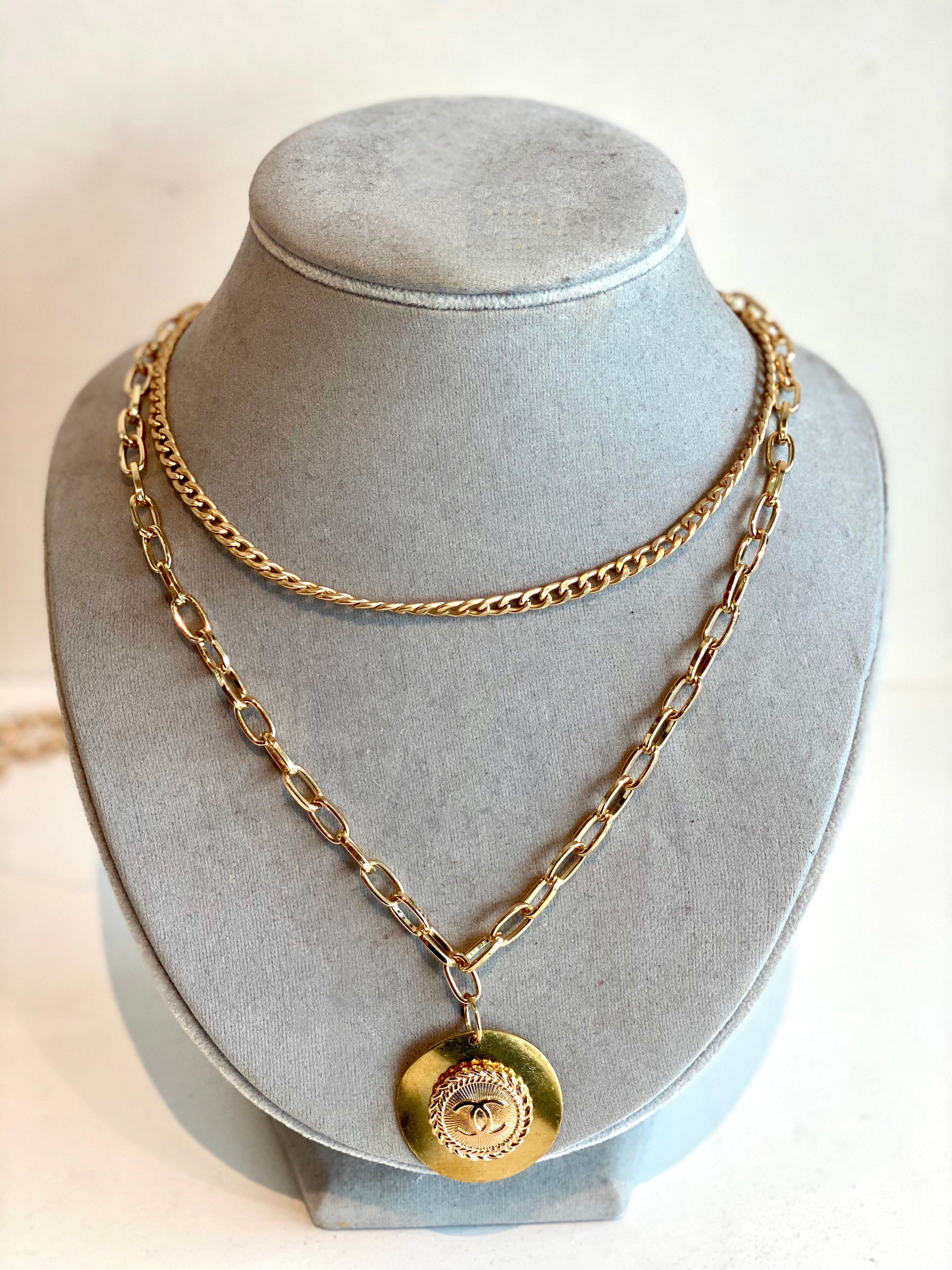 two chain lobster necklace