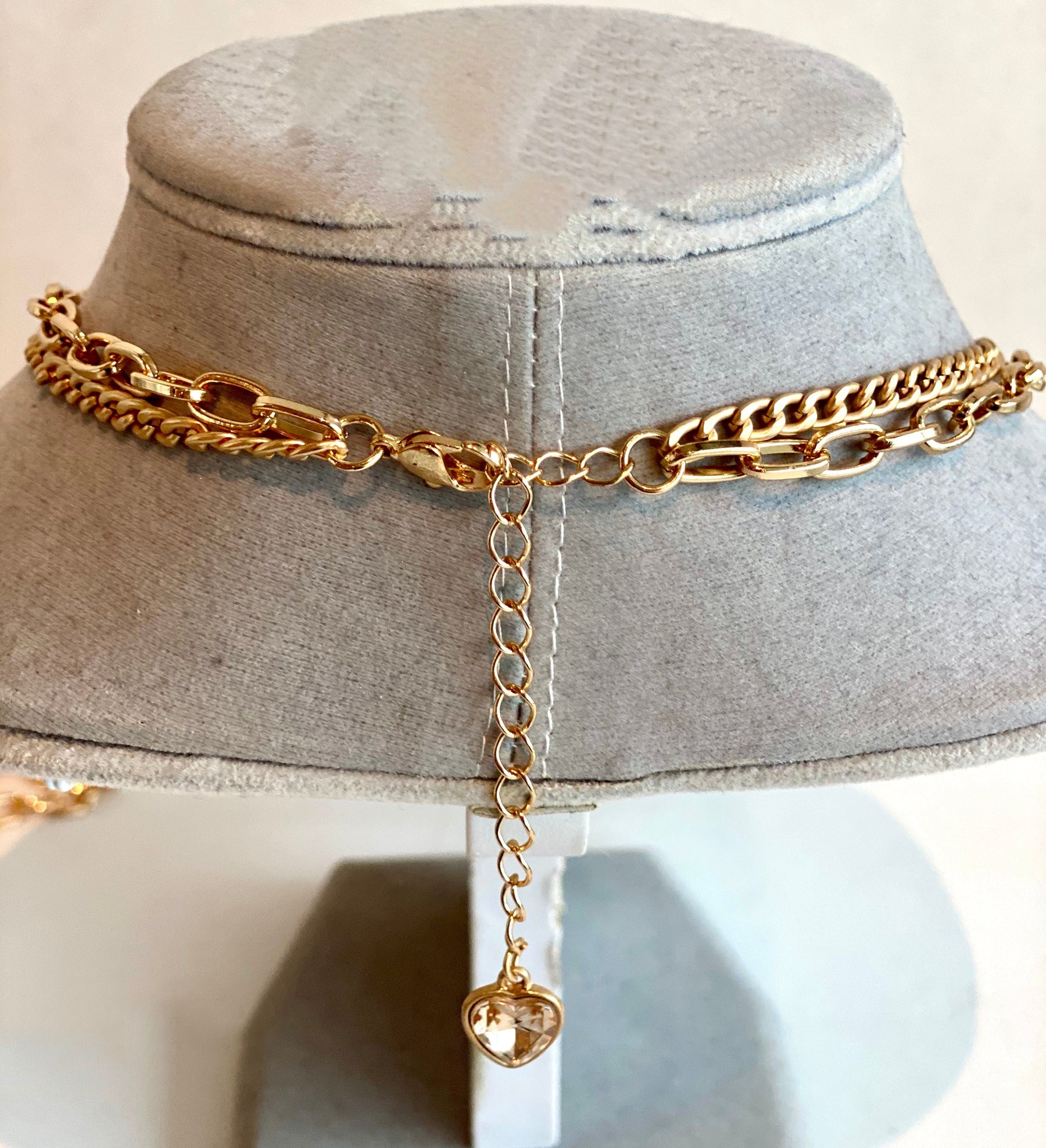 lobster clasp designer necklace button