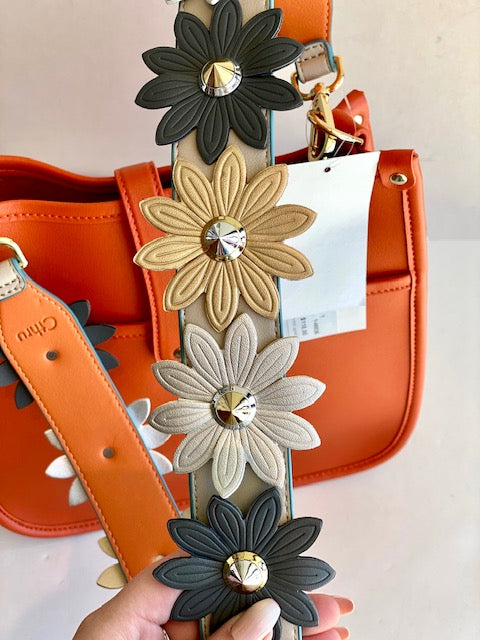 Corbyn Flower Strap Messenger Bag