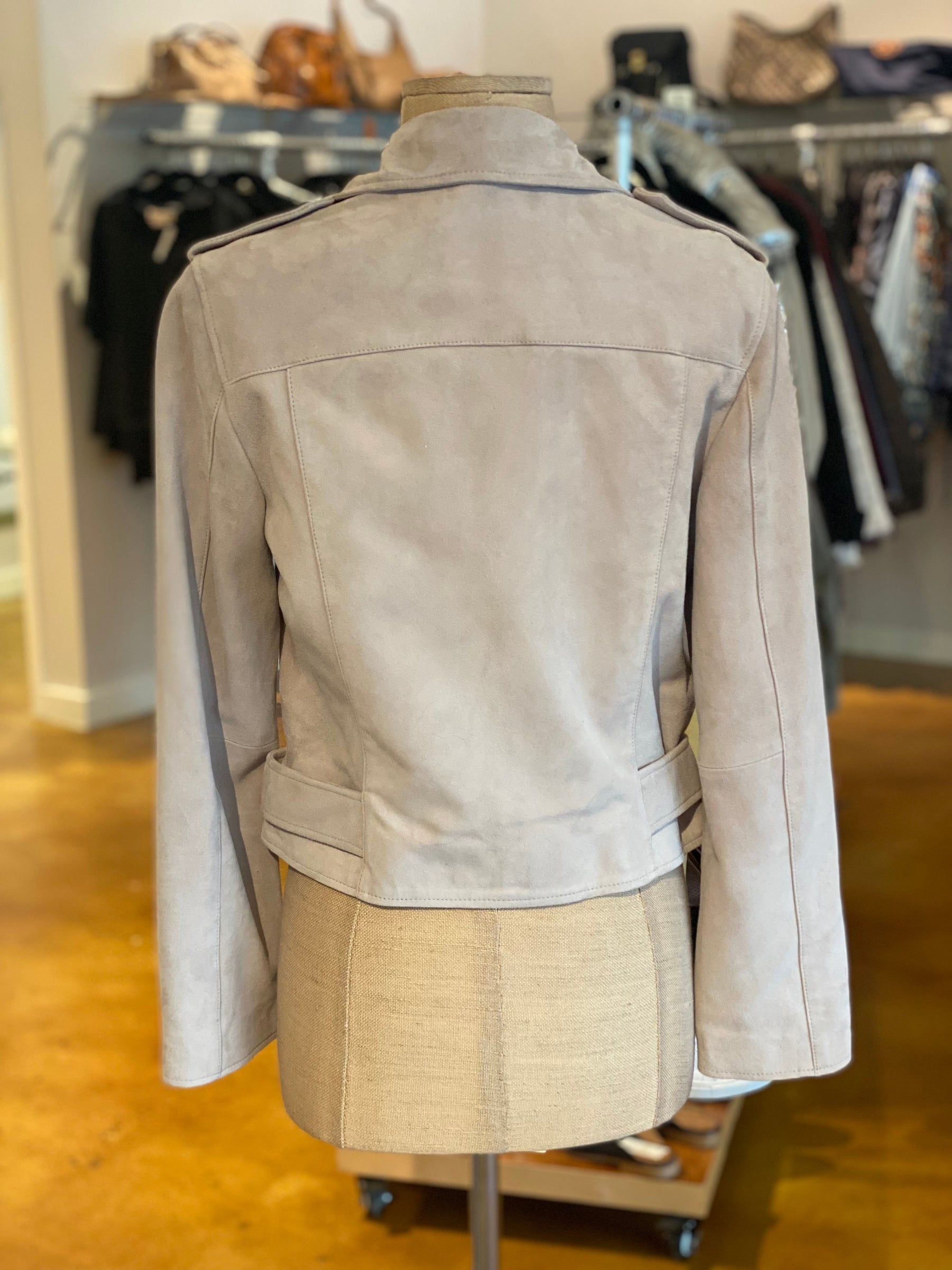 ALLSAINTS Suede Balfern Biker Jacket