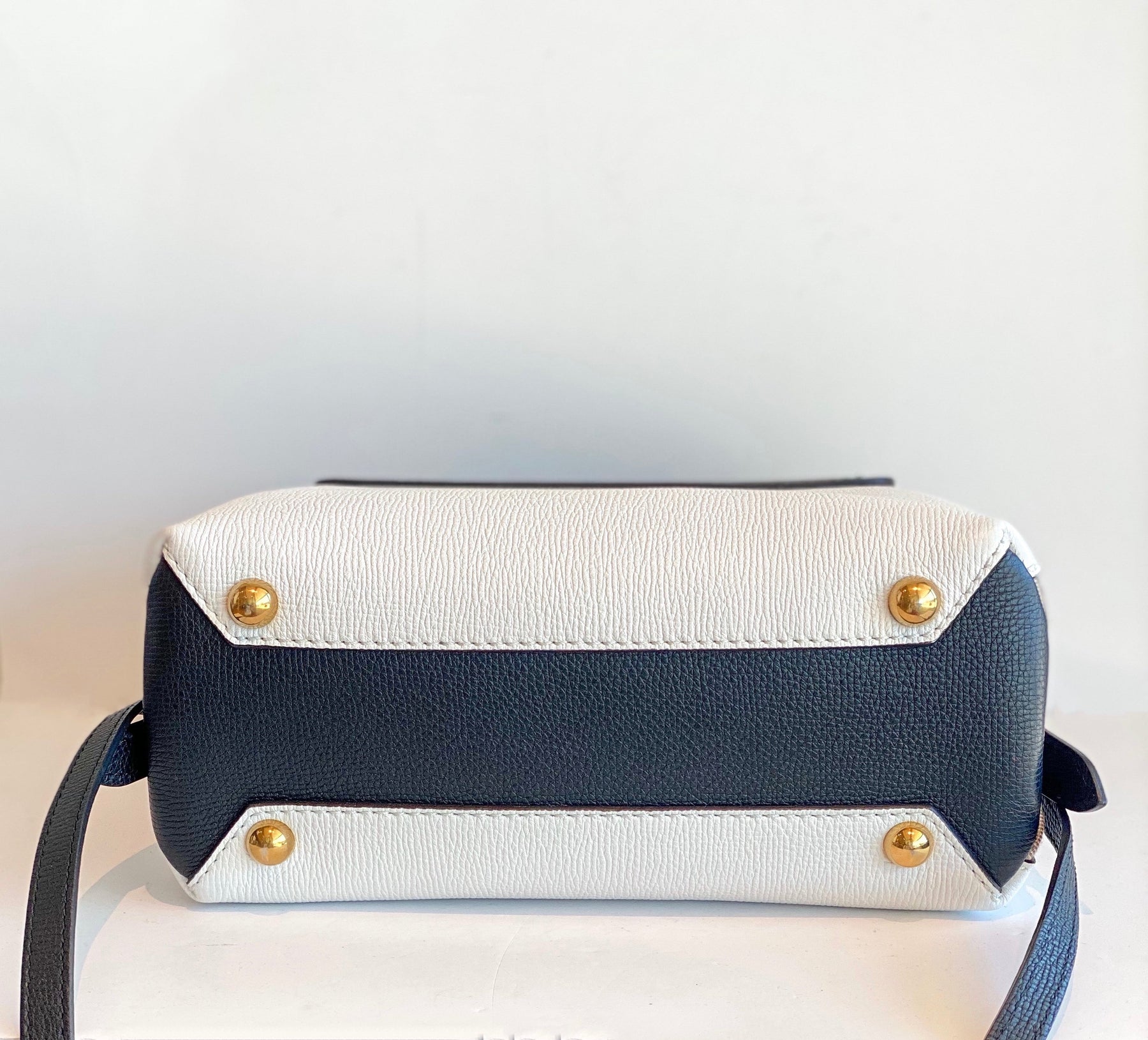 Burberry Camberley Bag Black and White Bottom of Bag