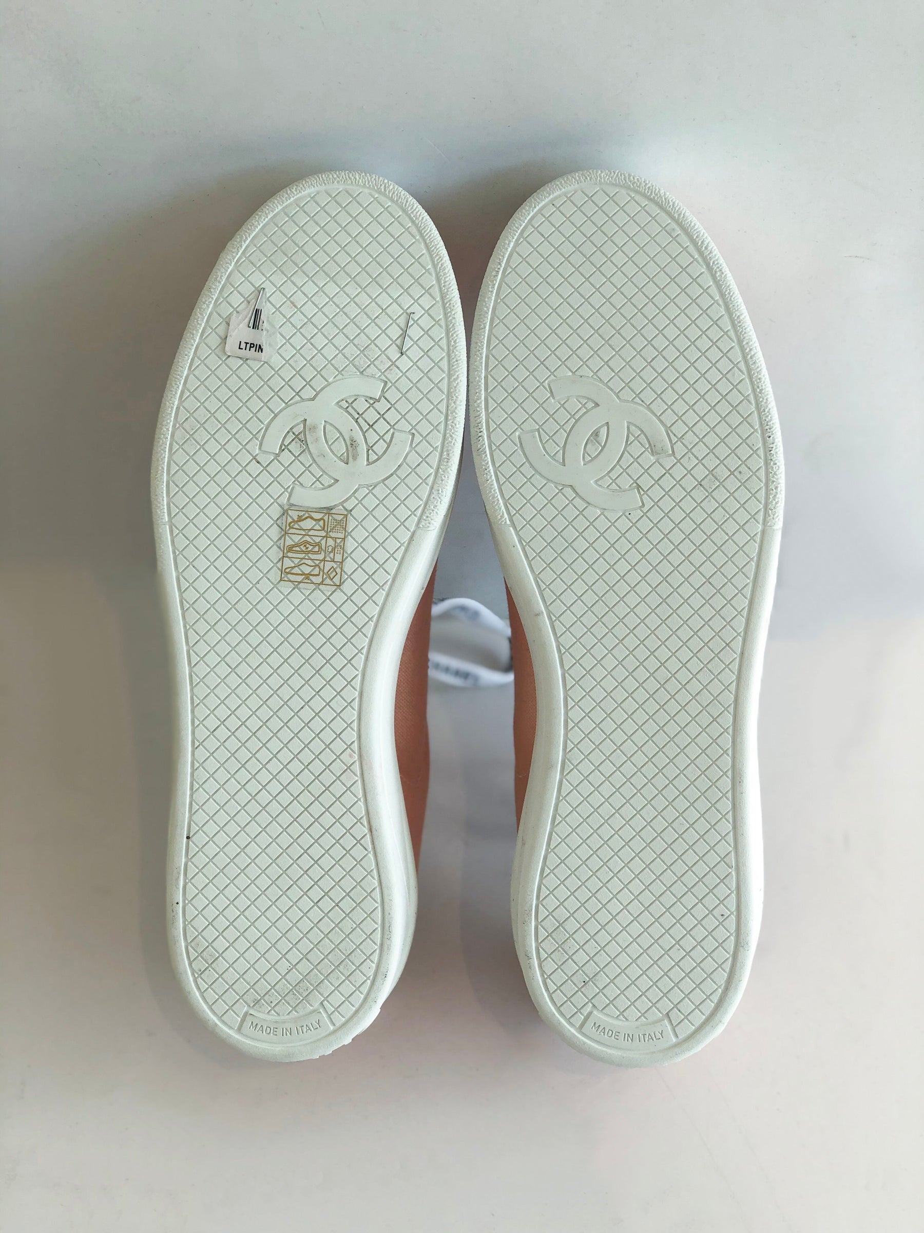 Chanel Weekender Canvas Lace Up Sneakers