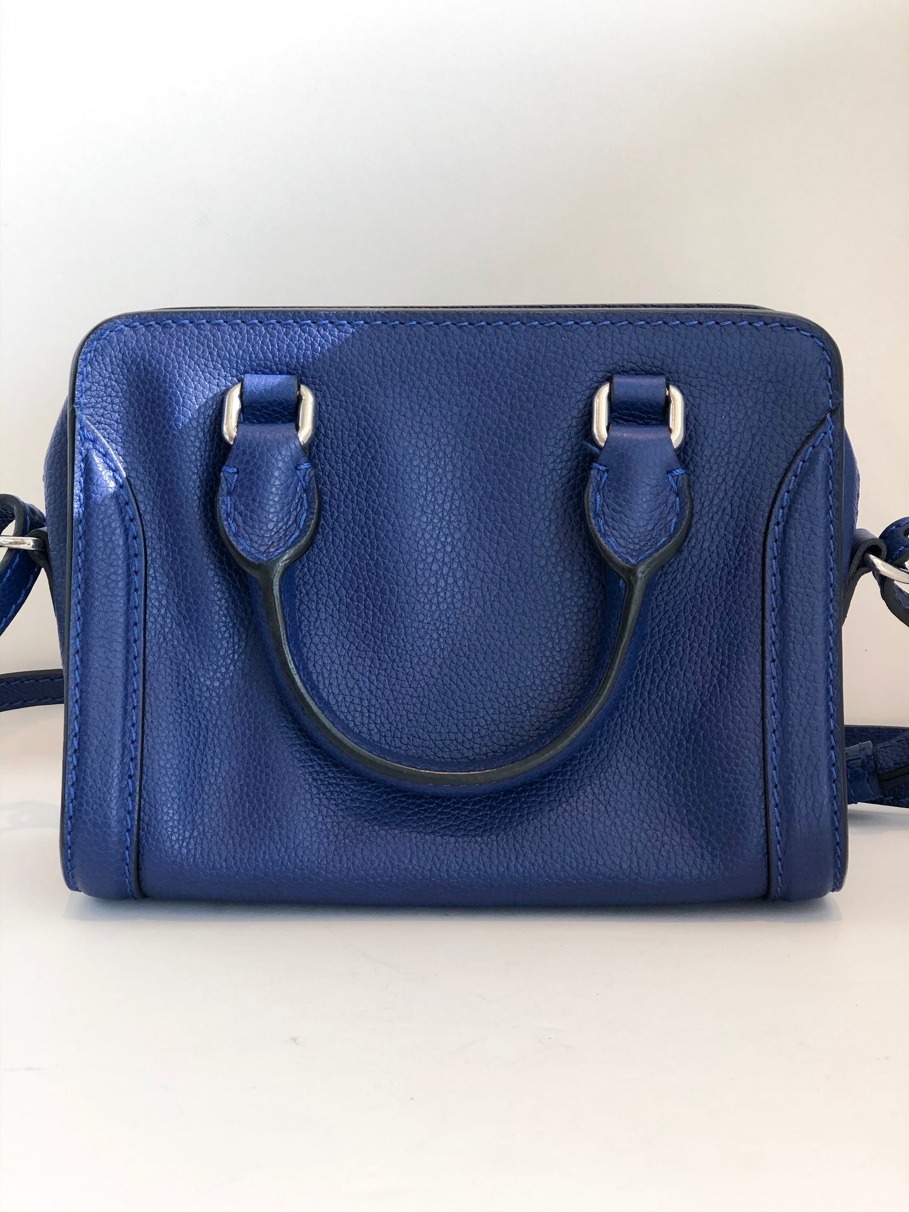 Alexander McQueen Mini Skull Padlock Crossbody Back of Bag