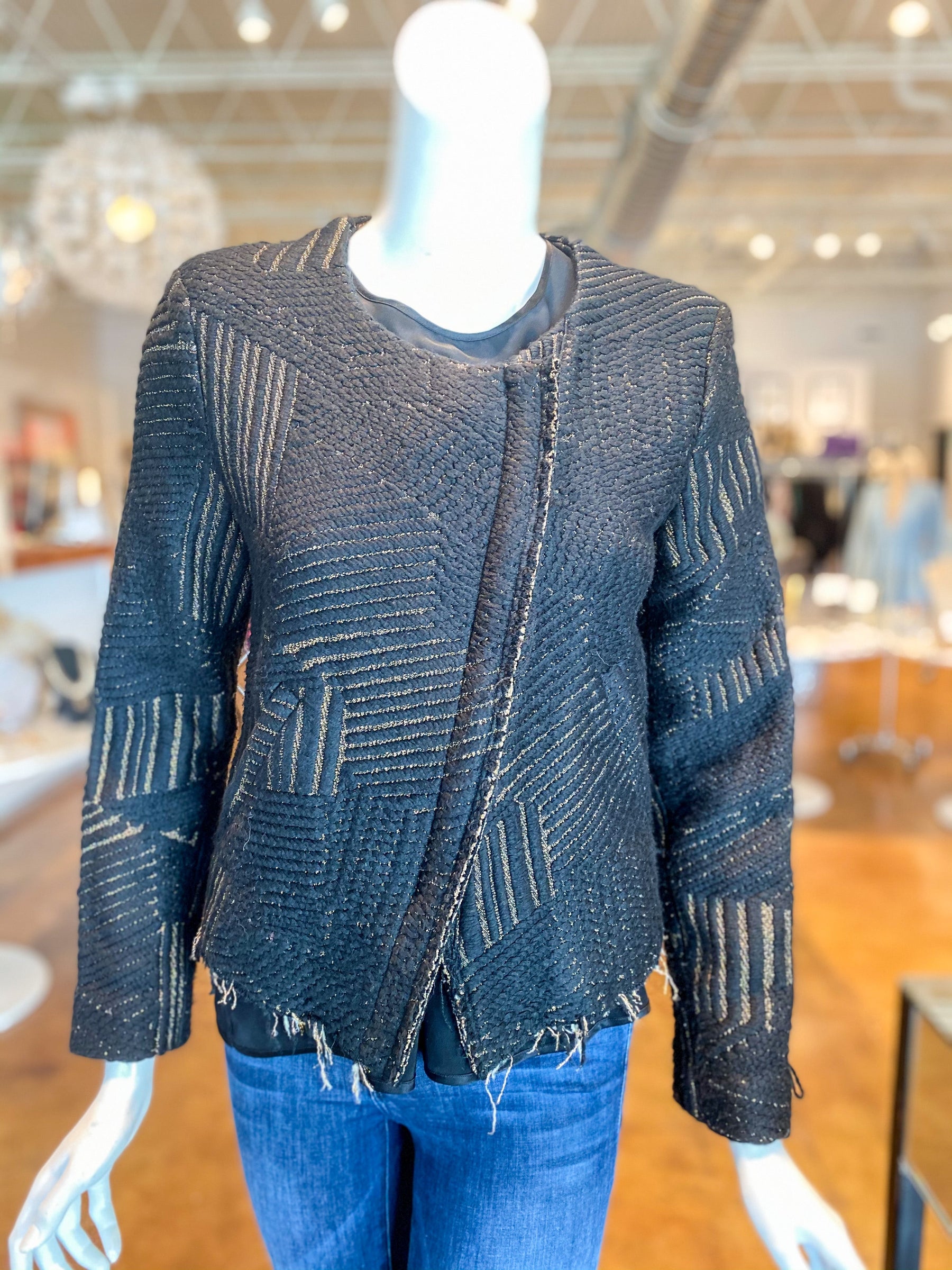 IRO Mepsie Jacket Black Textured