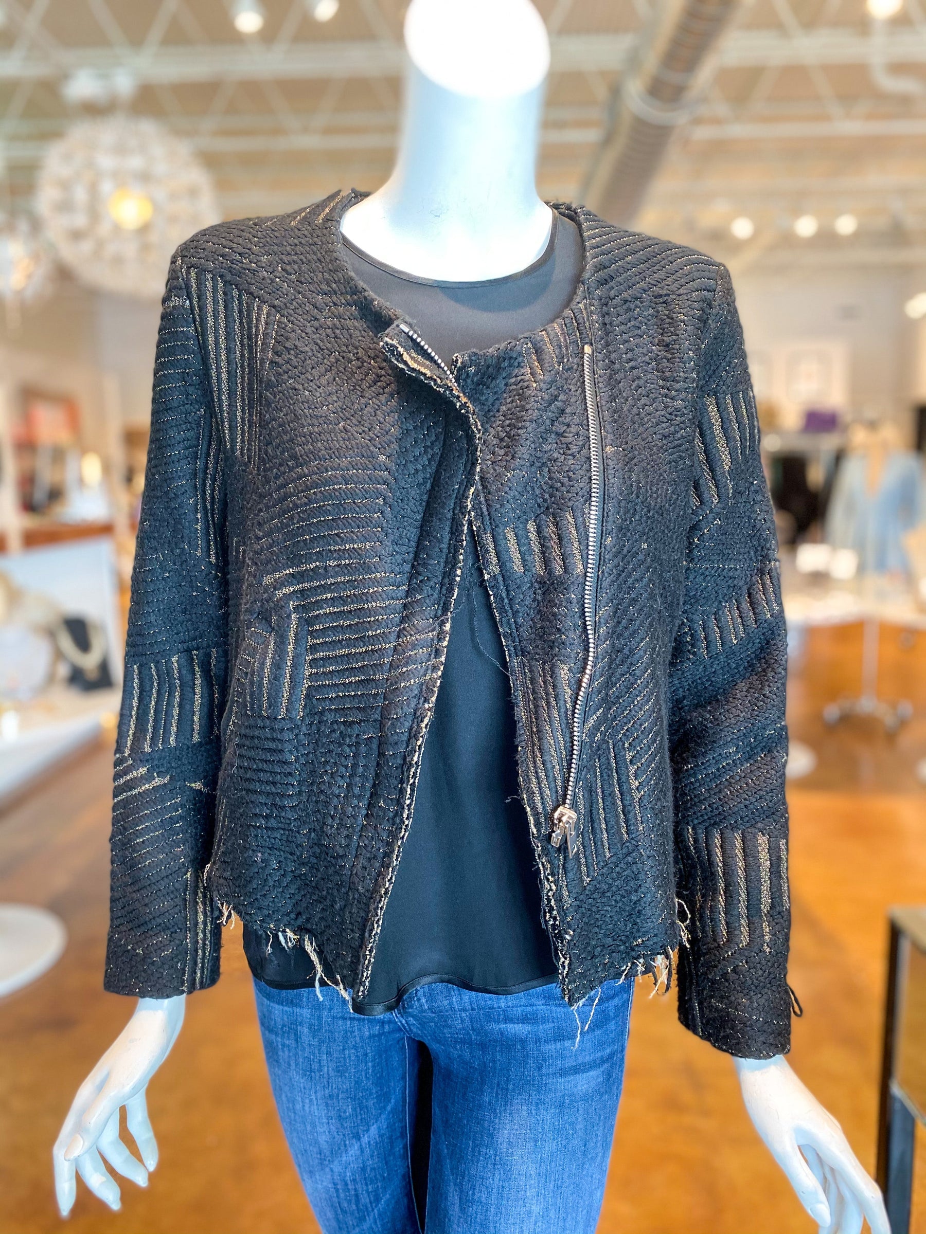 IRO Mepsie Jacket Black Textured