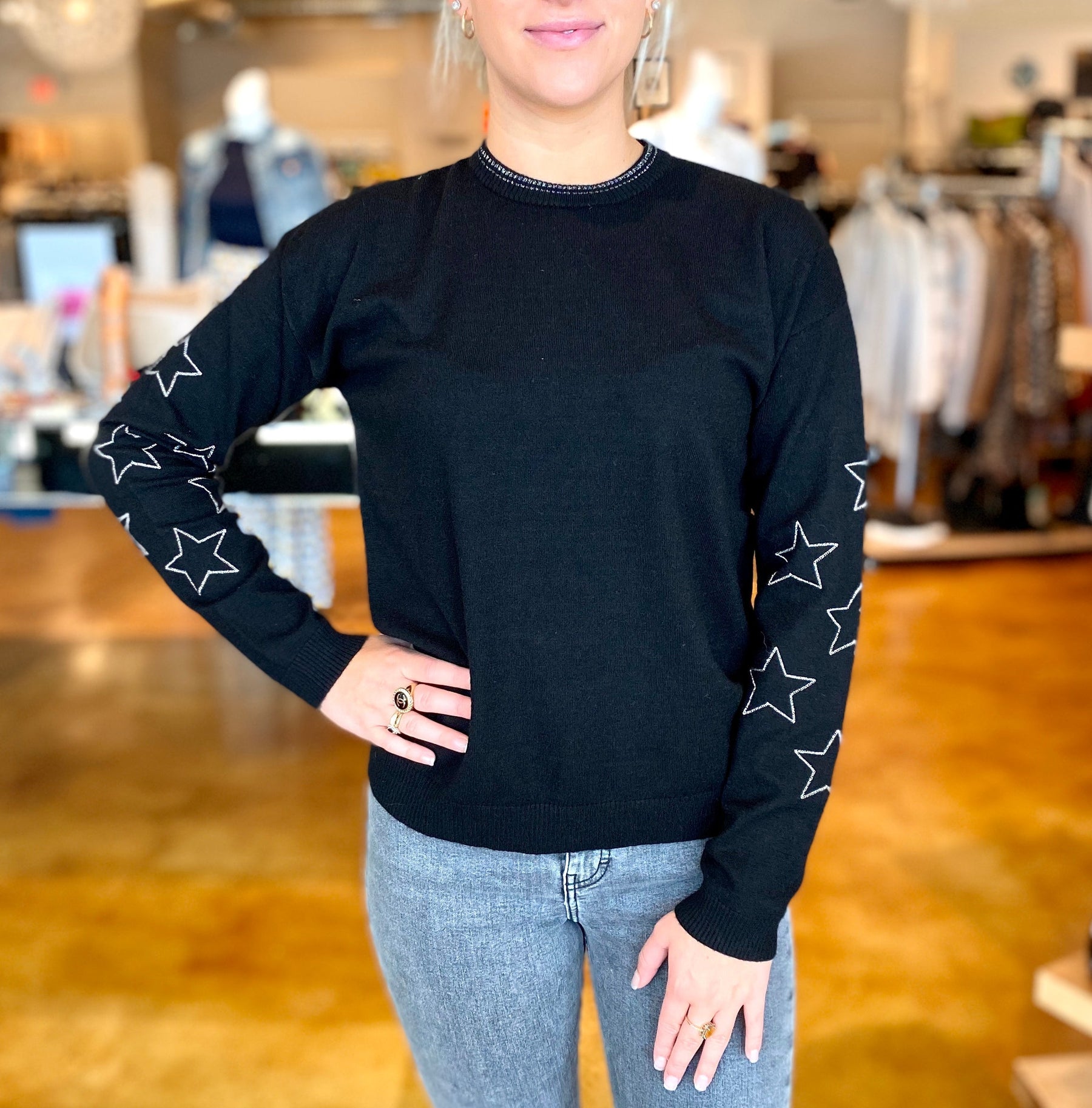 black star sweater