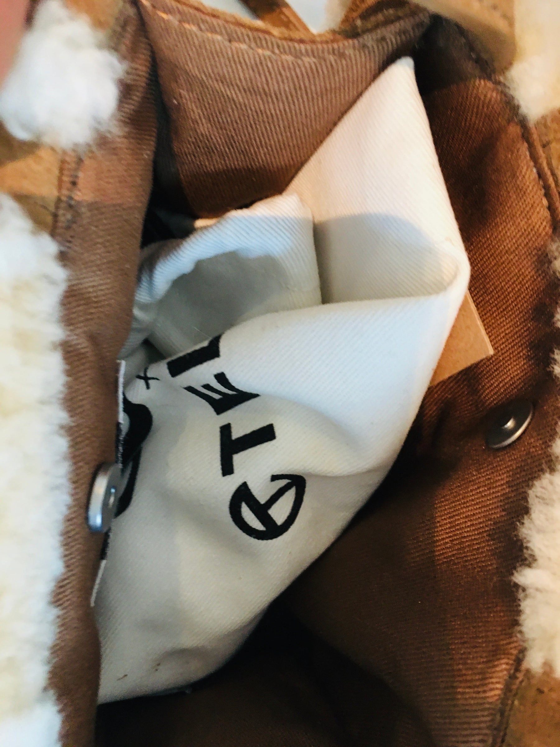 Ugg x Telfar Suede Small Shopper Bag Sheepskin Trim Interior Dust Bag Included