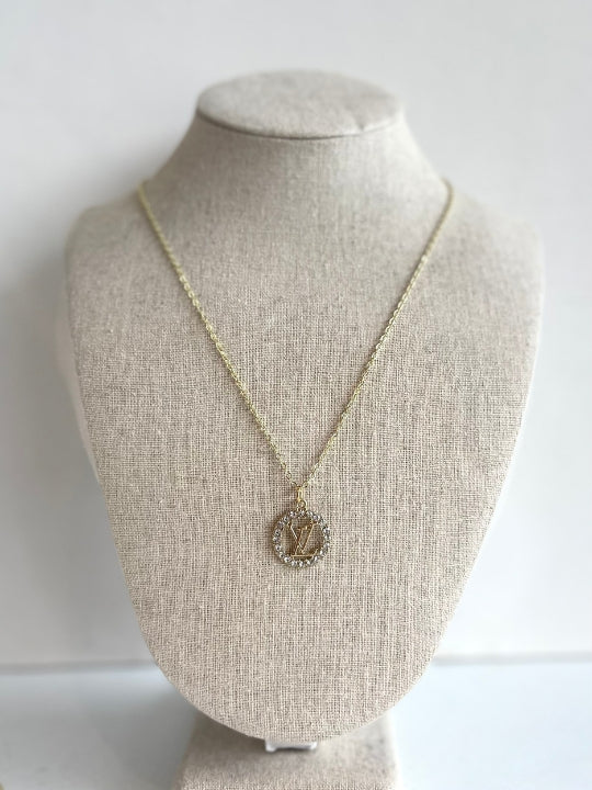 Designer Button Necklace