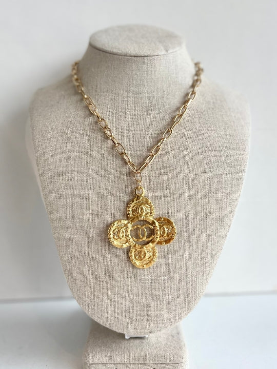 Designer Button Necklace