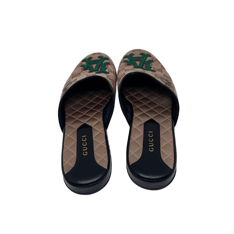 Gucci LA Dodgers GG Canvas Mules Interior