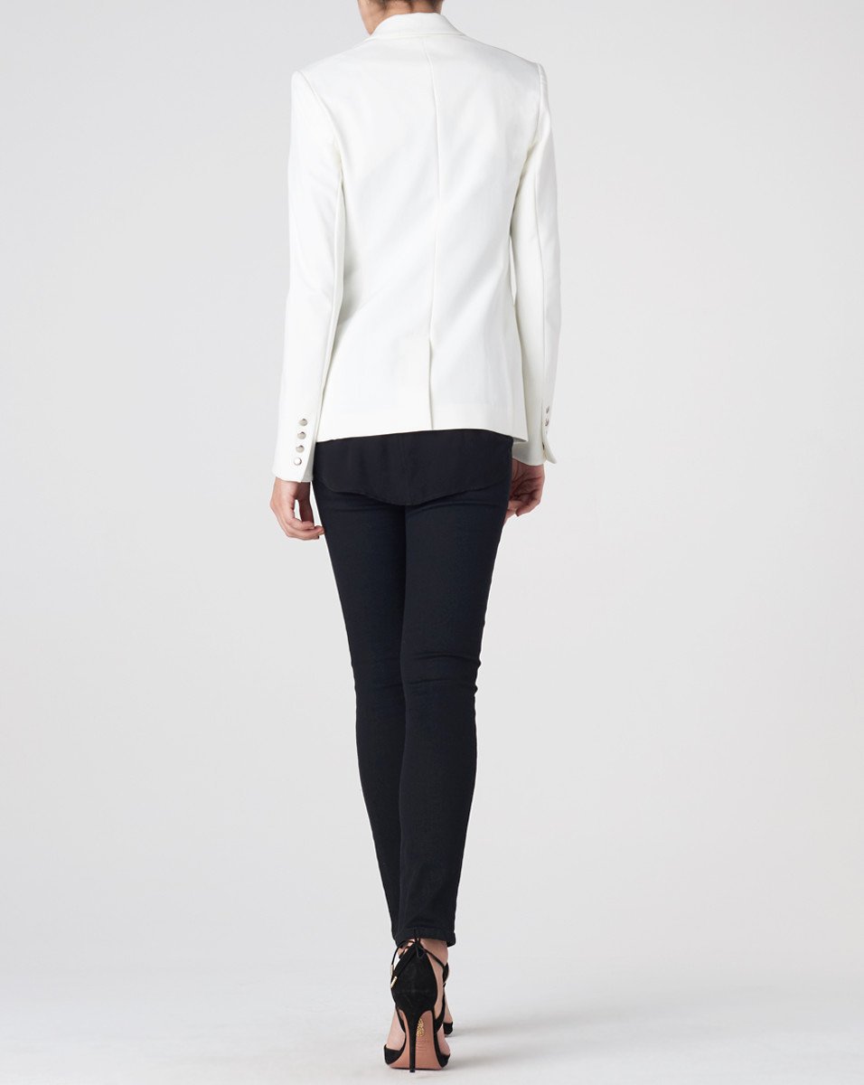 Veronica Beard Scuba Dickey Jacket White